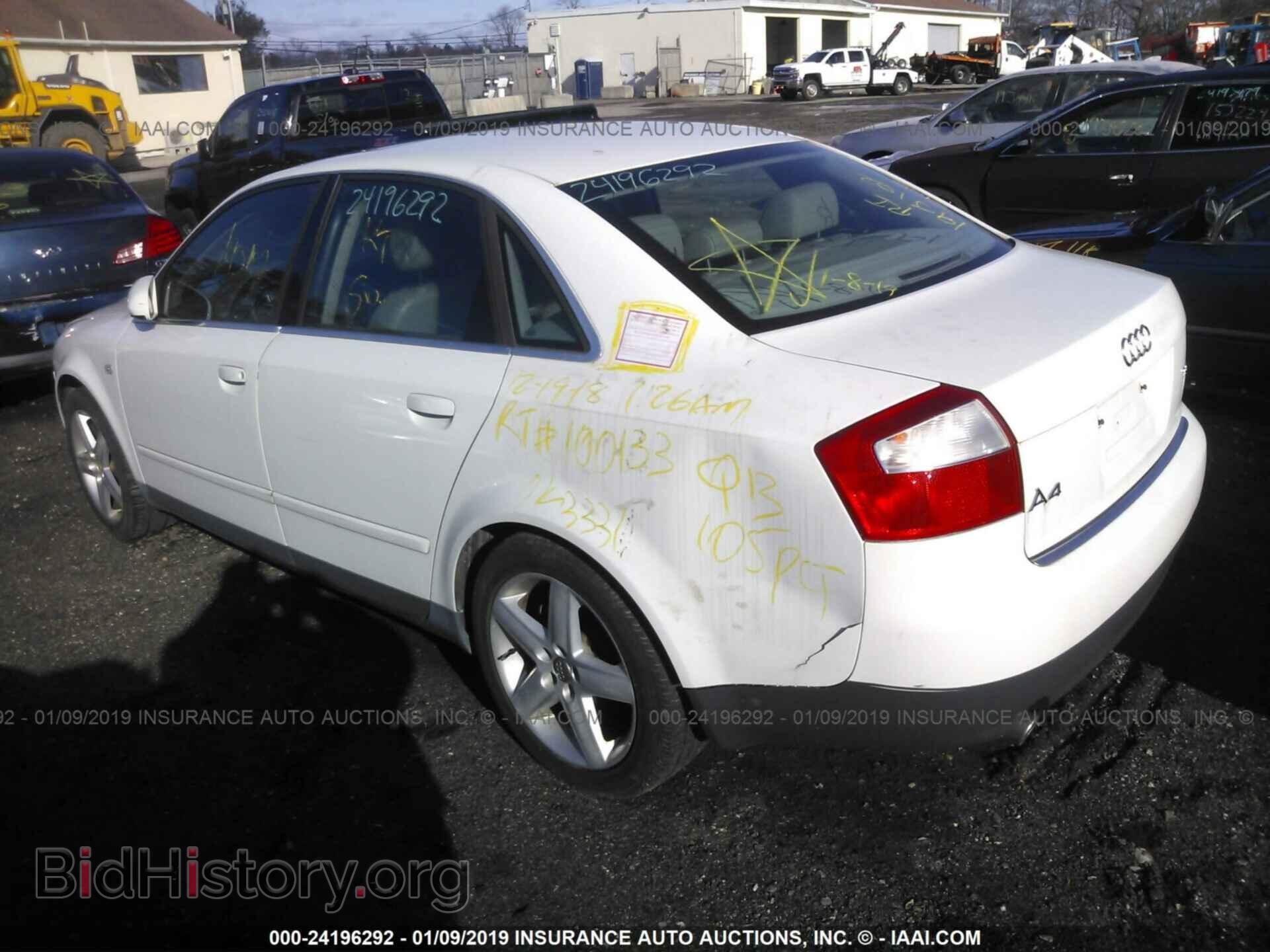 2002 AUDI A4 - VIN: WAULT68E32A145390 - Фото 3