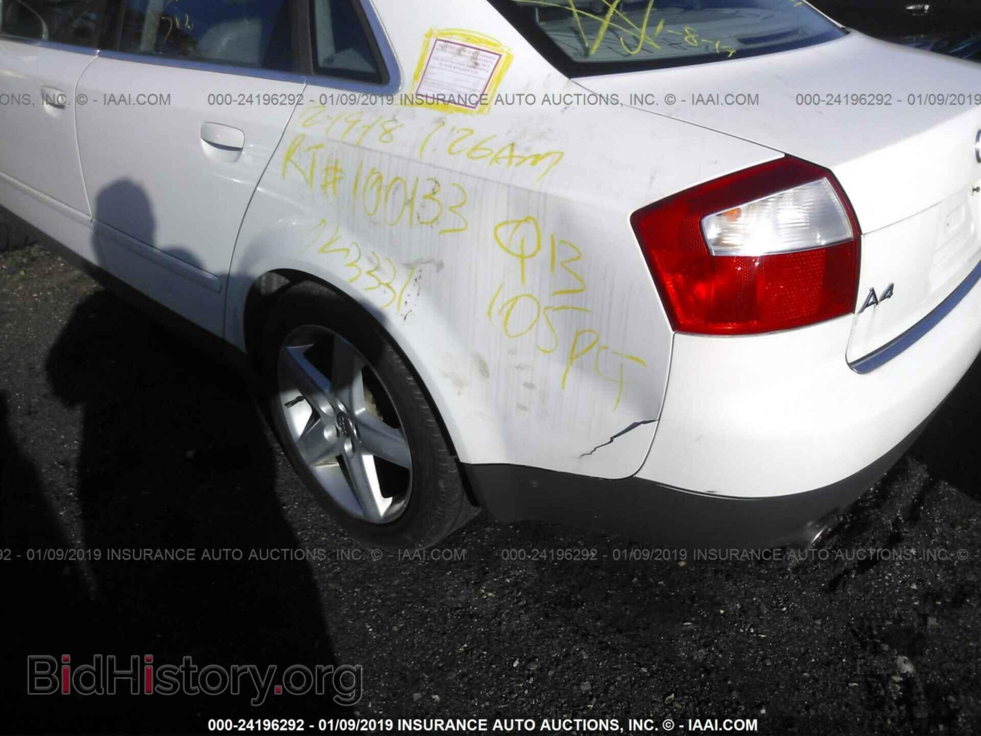 2002 AUDI A4 - VIN: WAULT68E32A145390 - Фото 6