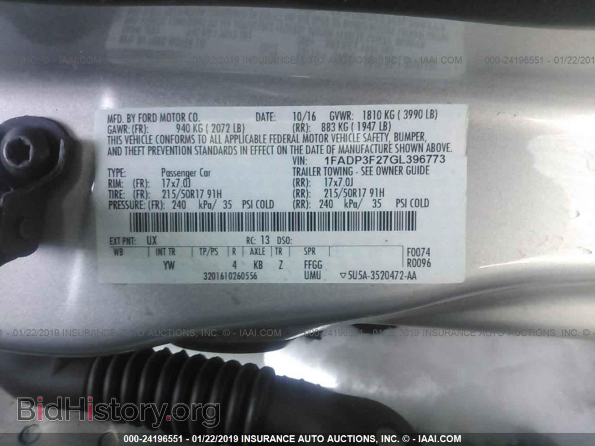 2016 FORD FOCUS - VIN: 1FADP3F27GL396773 - Photo 9