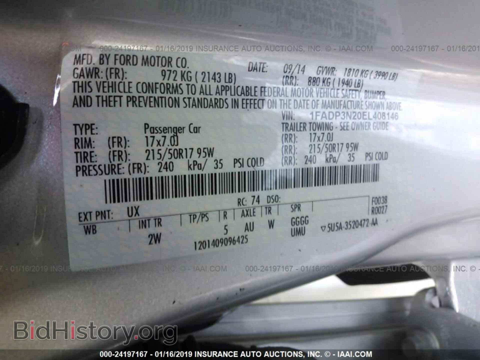 2014 FORD FOCUS - VIN: 1FADP3N20EL408146 - Photo 9