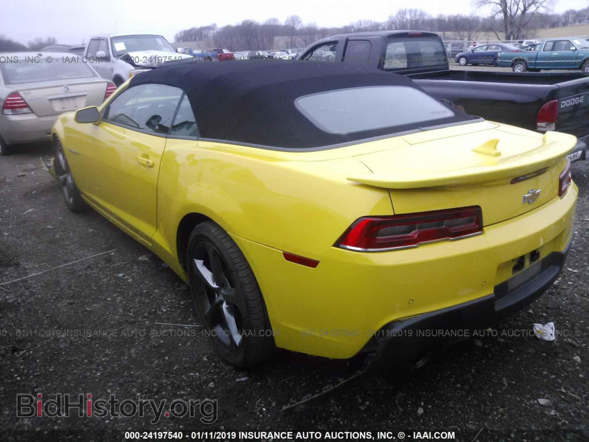 2014 CHEVROLET CAMARO - VIN: 2G1FB3D3XE9253682 - Фото 3