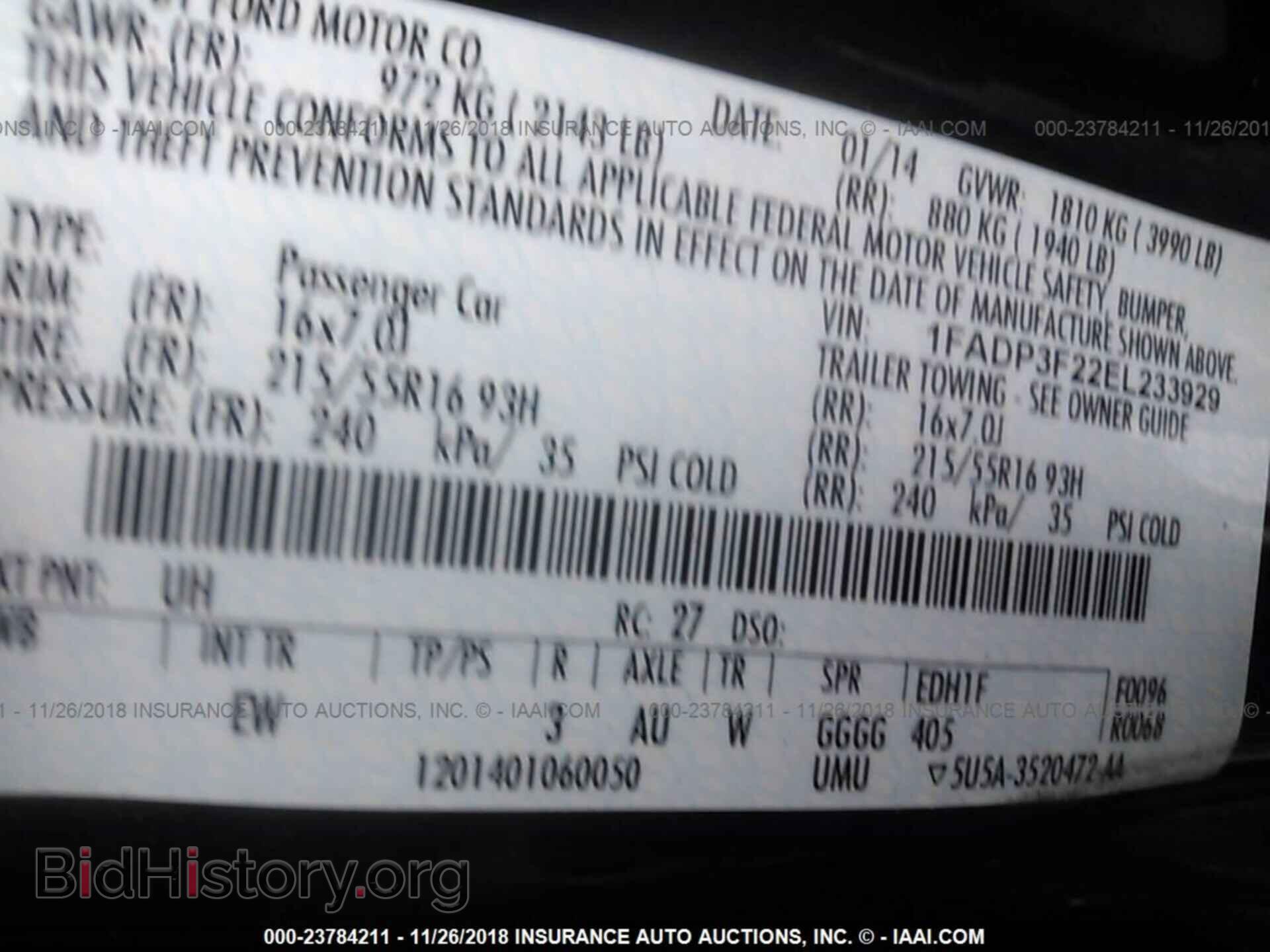 2014 FORD FOCUS - VIN: 1FADP3F22EL233929 - Photo 9
