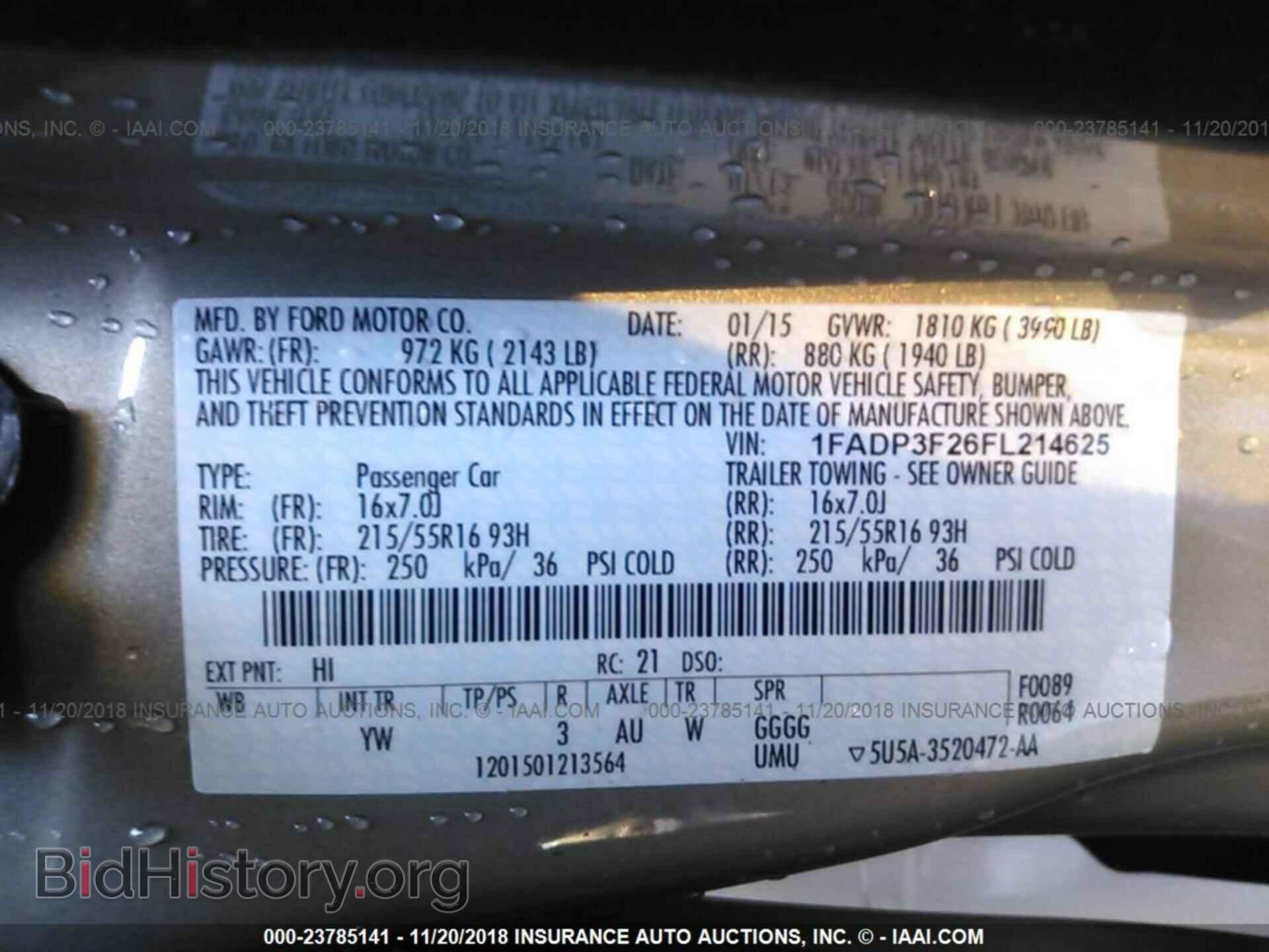 2015 FORD FOCUS - VIN: 1FADP3F26FL214625 - Photo 9