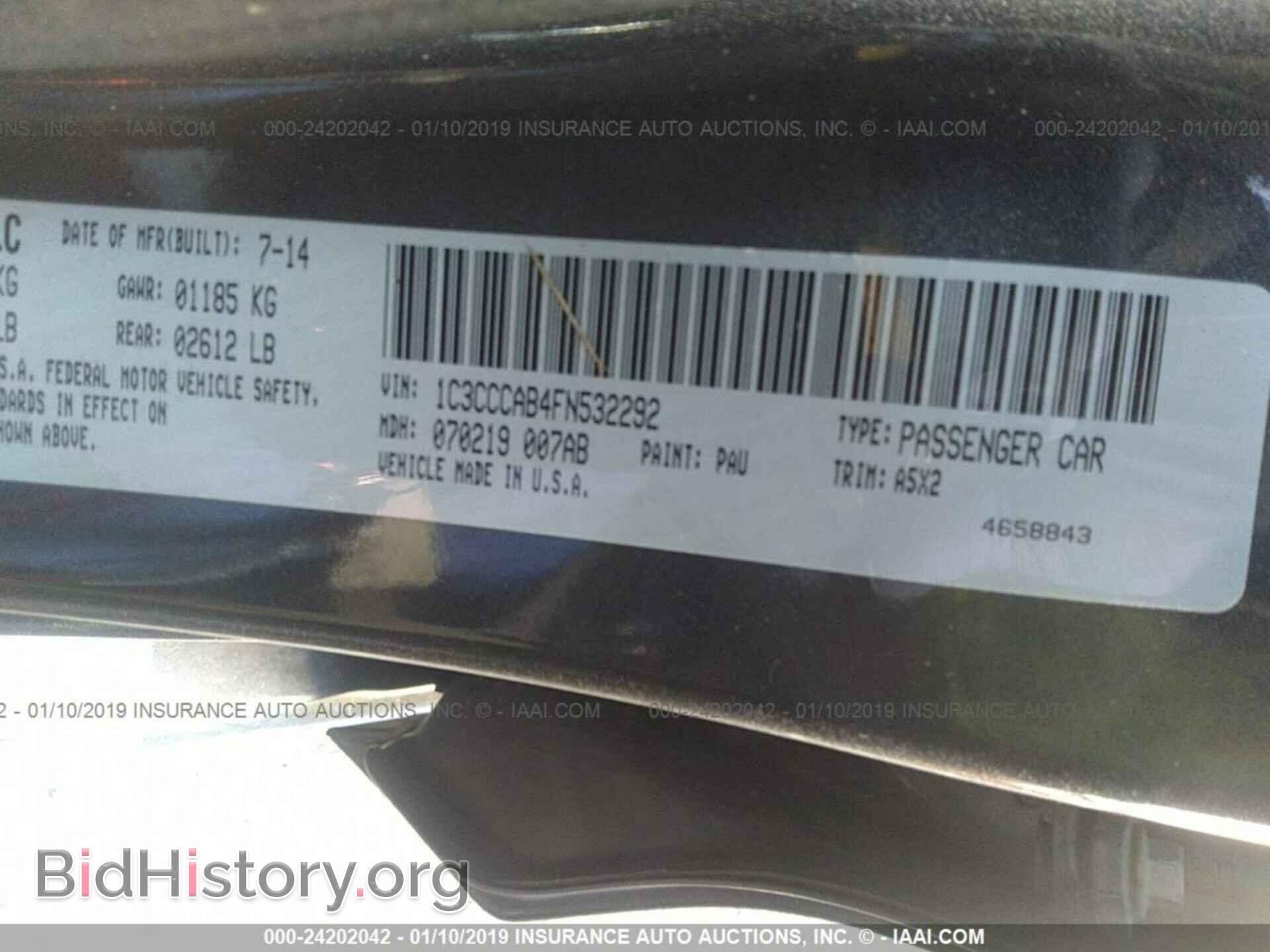2015 CHRYSLER 200 - VIN: 1C3CCCAB4FN532292 - Photo 9