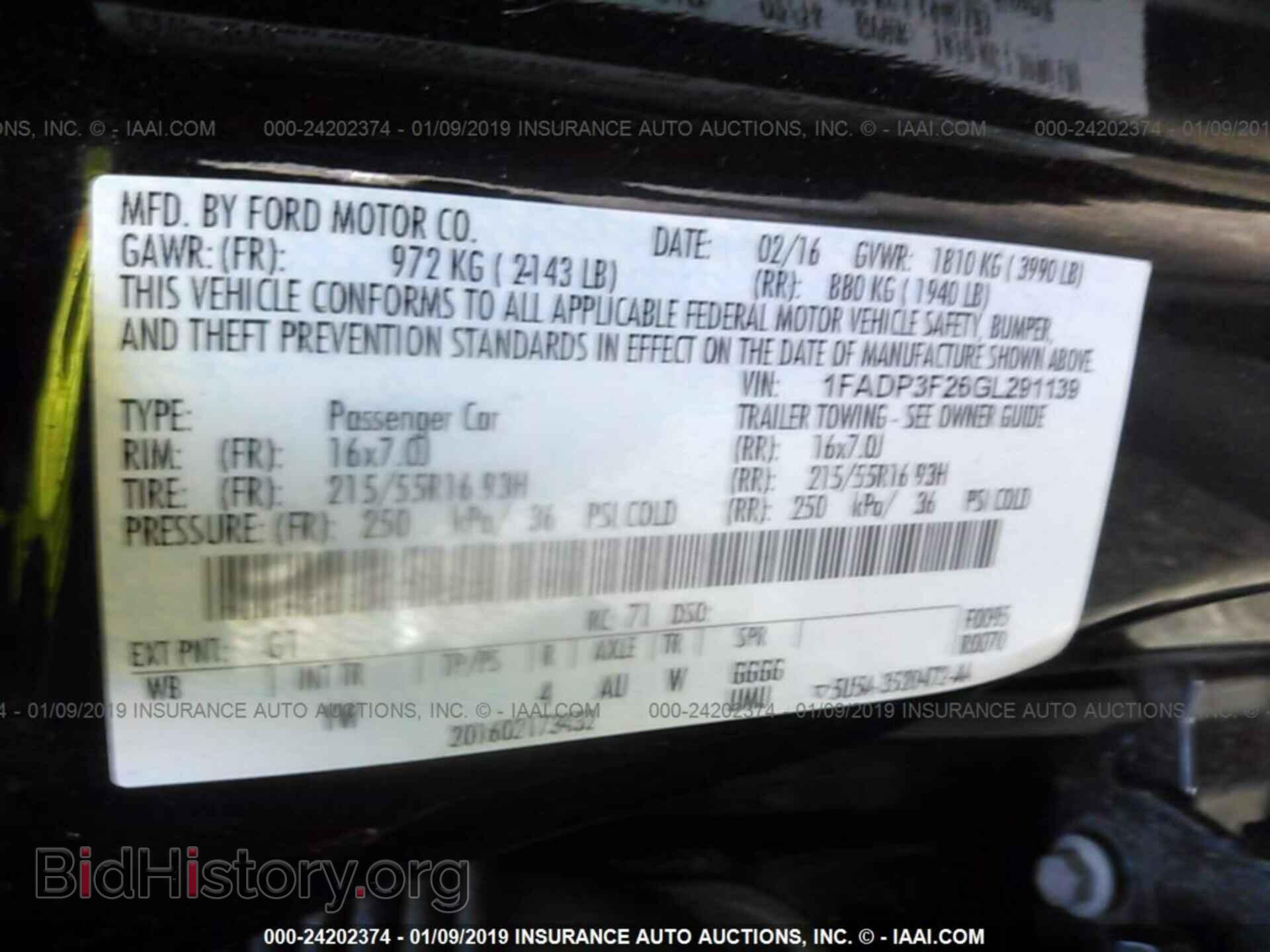 2016 FORD FOCUS - VIN: 1FADP3F26GL291139 - Photo 9