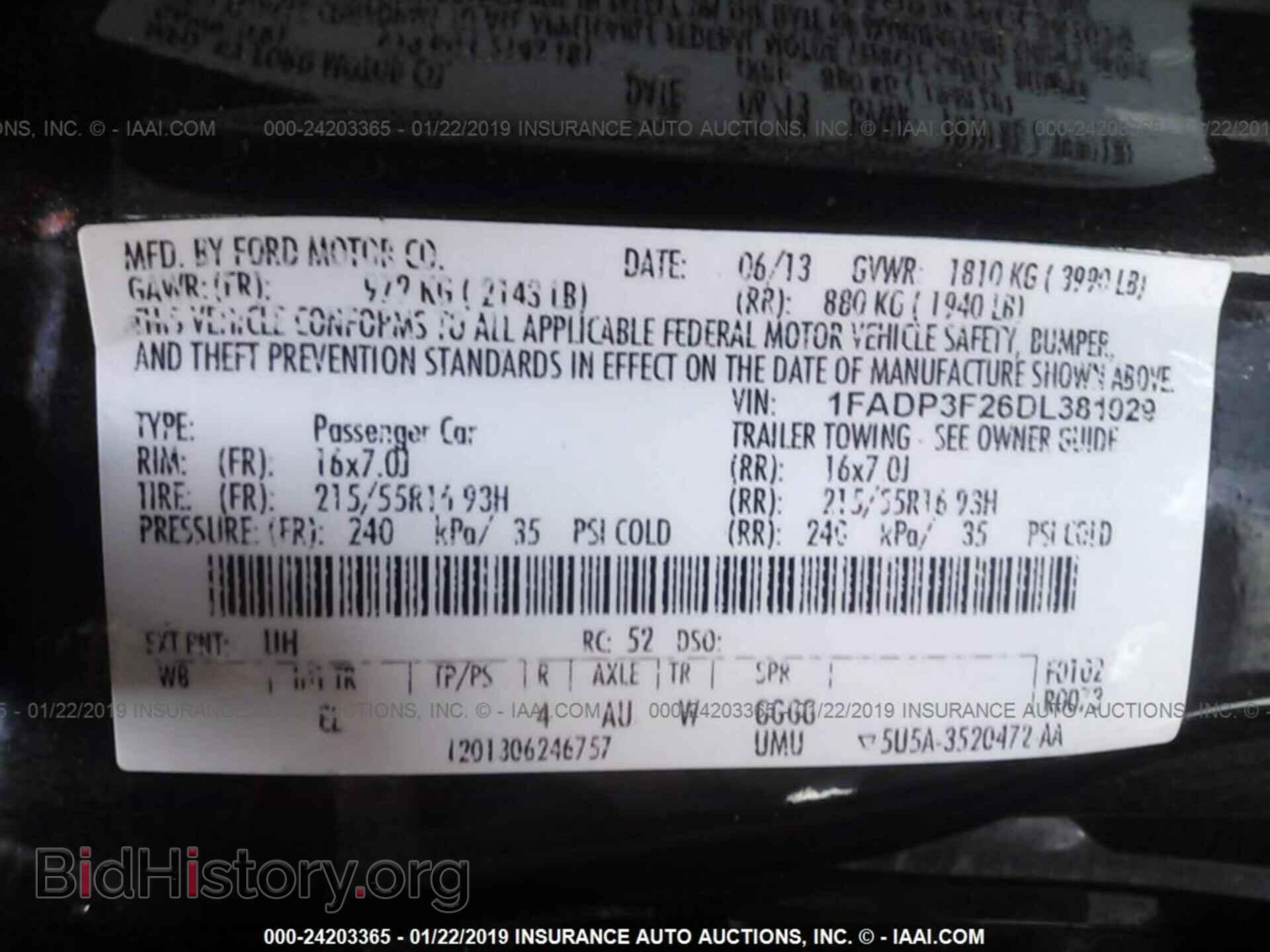 2013 FORD FOCUS - VIN: 1FADP3F26DL381029 - Photo 9