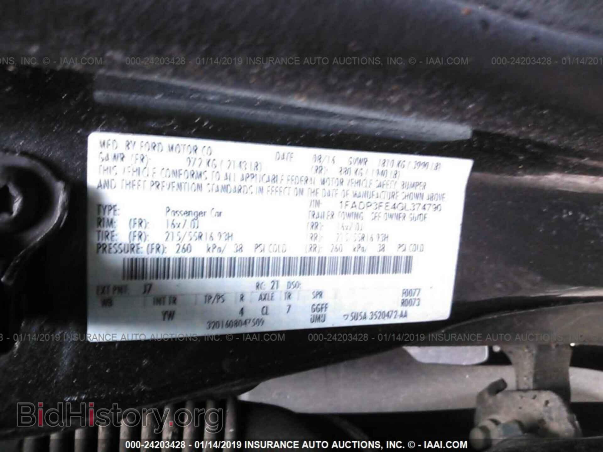 2016 FORD FOCUS - VIN: 1FADP3FE4GL374790 - Photo 9