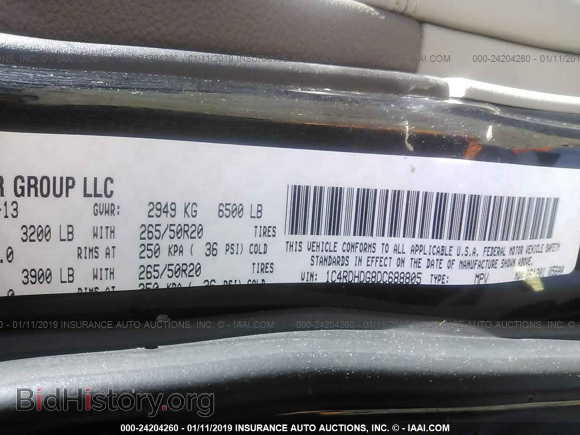 2013 DODGE DURANGO - VIN: 1C4RDHDG8DC688805 - Фото 9