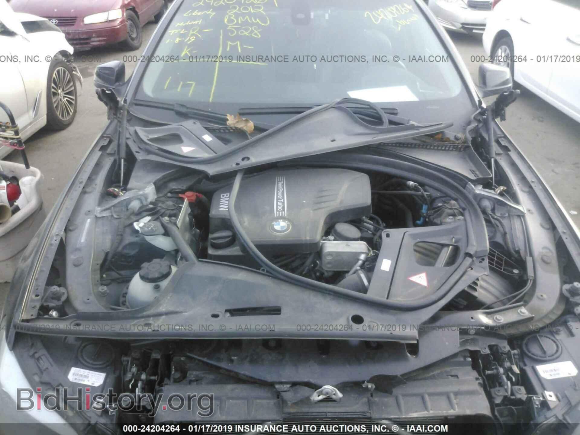 2012 BMW 528 - VIN: WBAXH5C51CDW09507 - Фото 10