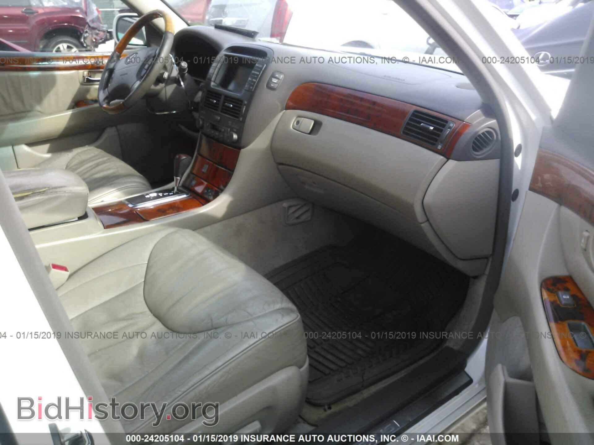 2002 LEXUS LS - VIN: JTHBN30F620092040 - Фото 5
