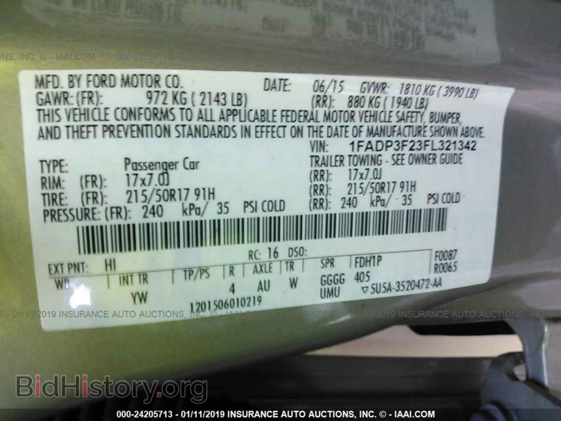 2015 FORD FOCUS - VIN: 1FADP3F23FL321342 - Photo 9