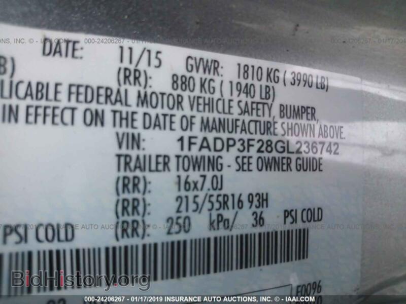 2016 Ford FOCUS (VIN 1FADP3F28GL236742) — фото 9 из 10