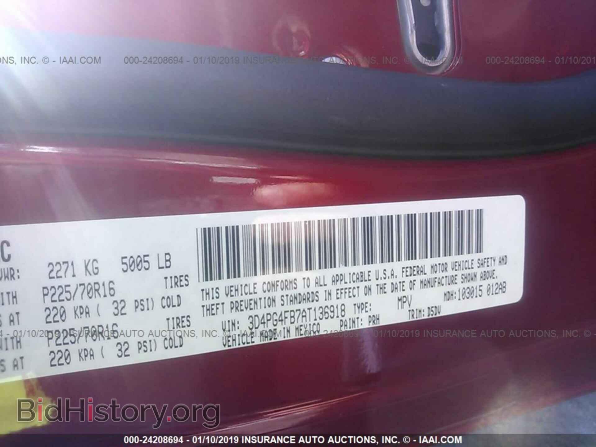 2010 DODGE JOURNEY - VIN: 3D4PG4FB7AT136918 - Фото 9