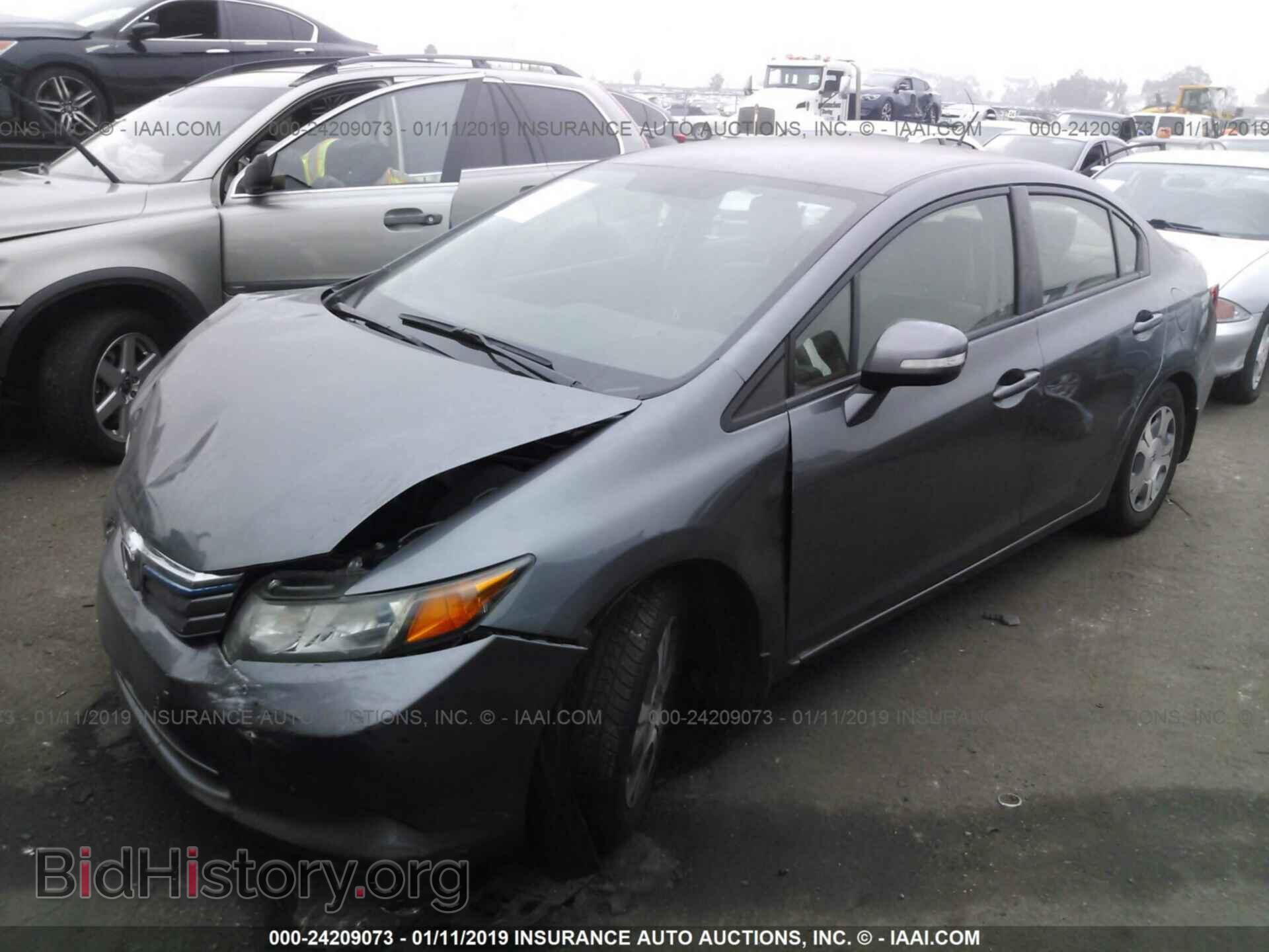 2012 HONDA CIVIC - VIN: JHMFB4F23CS006192 - Photo 2