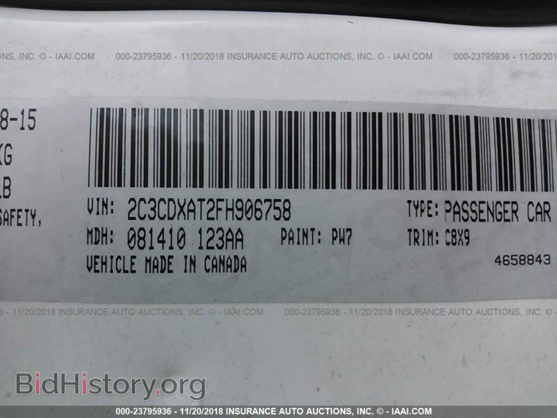 2015 DODGE CHARGER - VIN: 2C3CDXAT2FH906758 - Фото 9