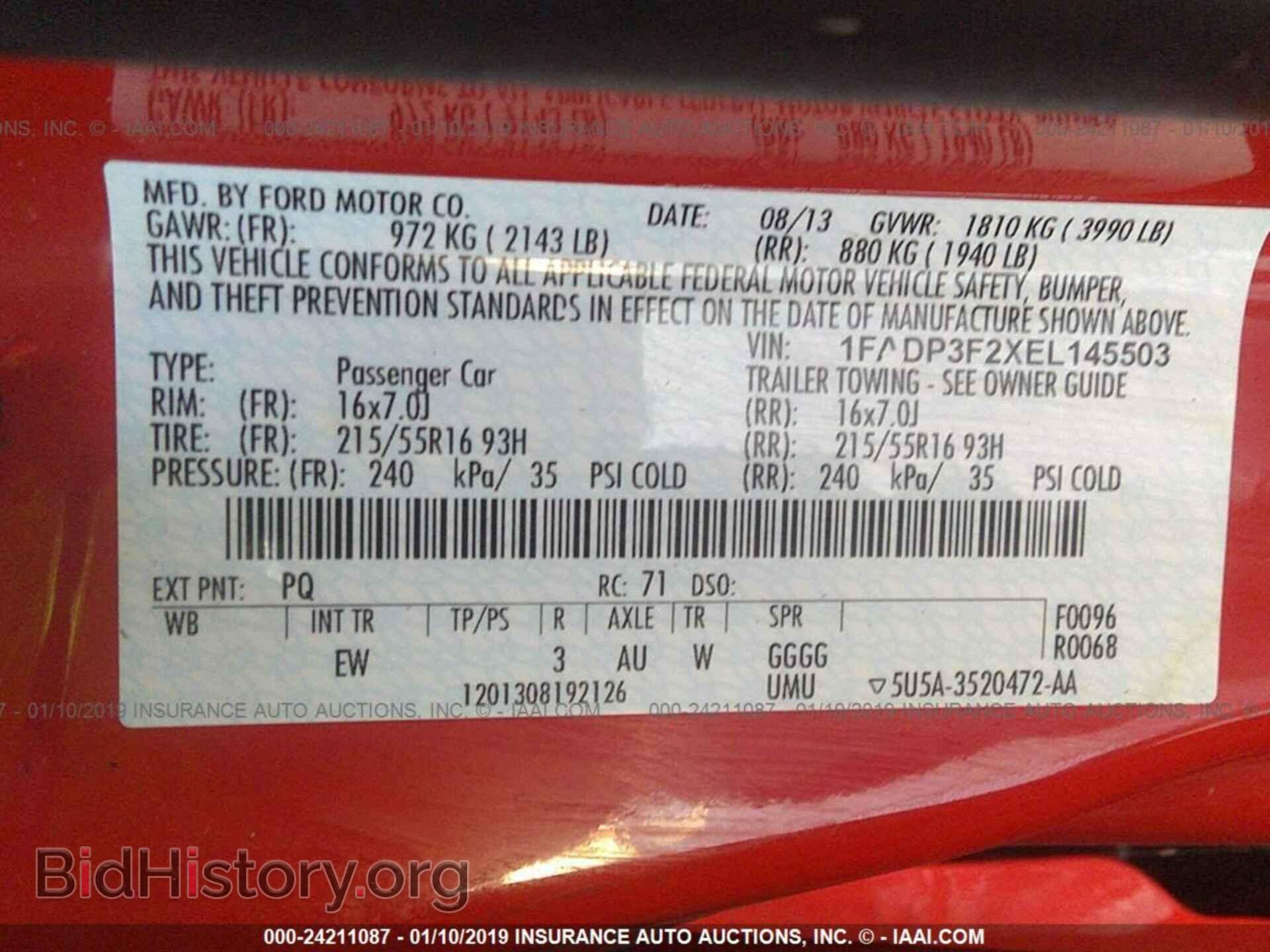 2014 FORD FOCUS - VIN: 1FADP3F2XEL145503 - Photo 9
