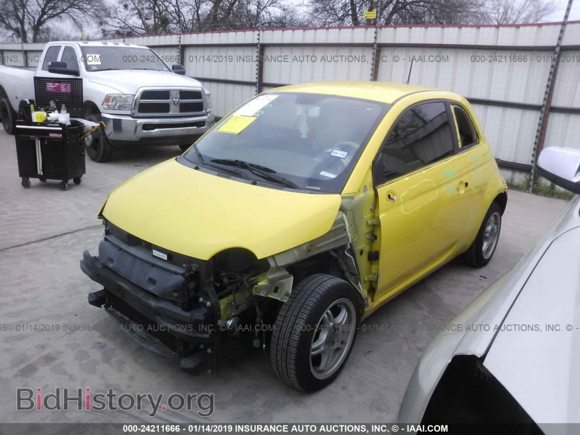 2012 FIAT 500 - VIN: 3C3CFFAR8CT192503 - Фото 2