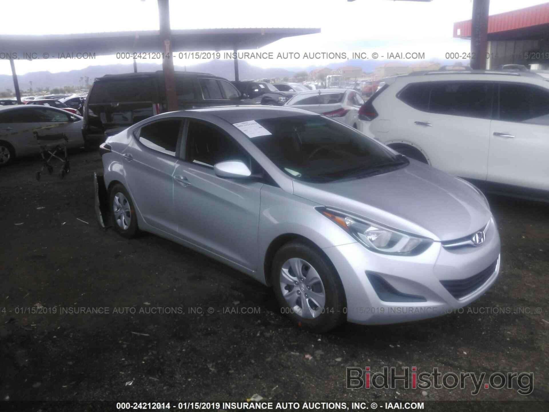 Photo KMHDH4AE1GU583737 - HYUNDAI ELANTRA 2016