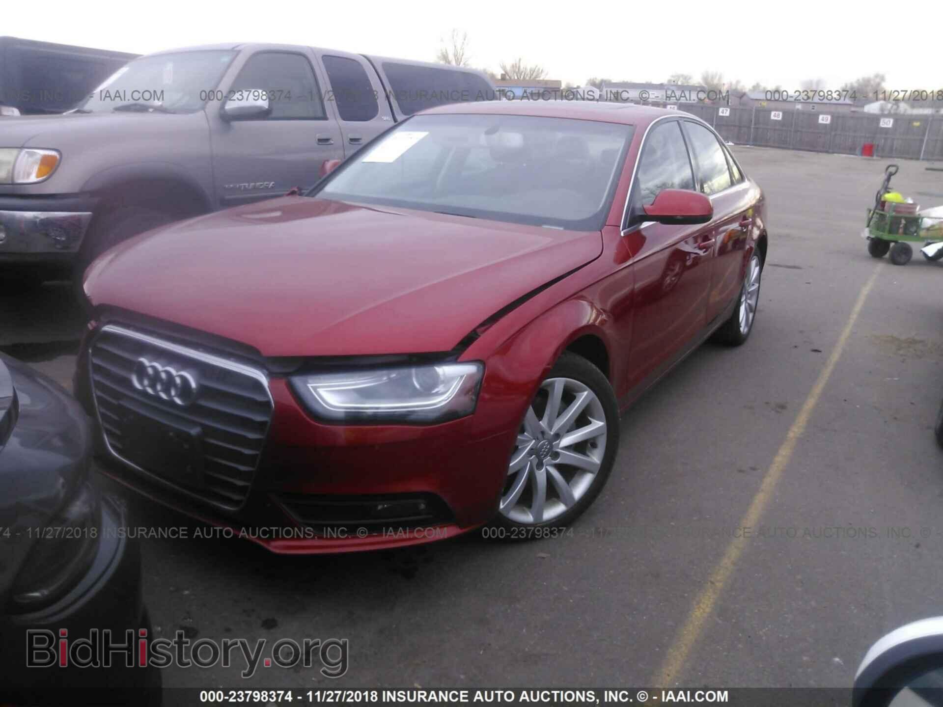 2013 AUDI A4 - VIN: WAUFFAFL4DN018054 - Фото 2