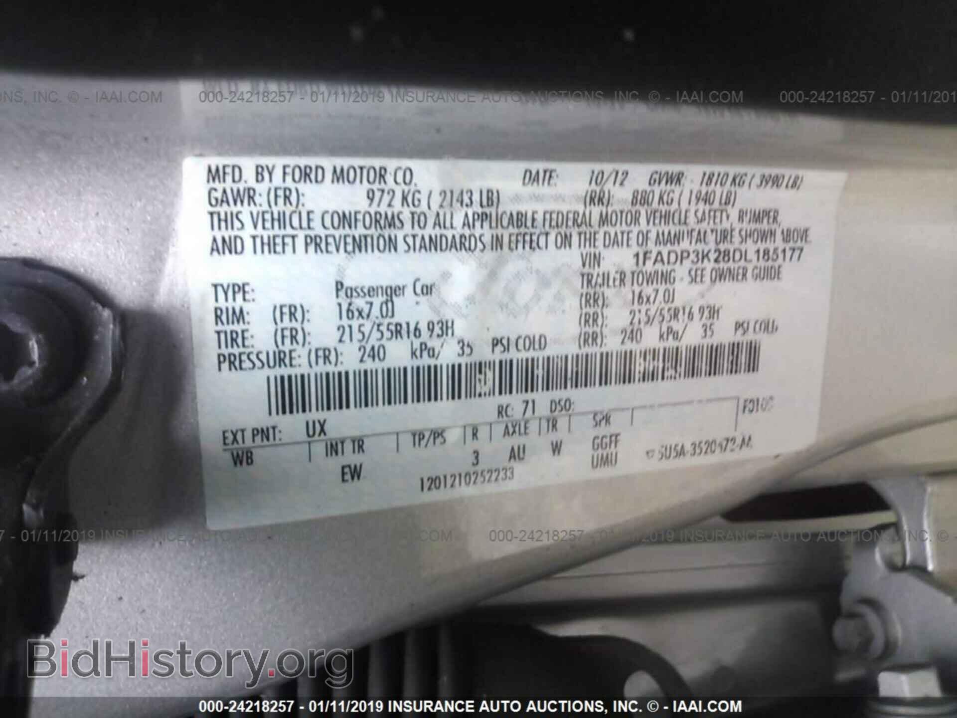 2013 FORD FOCUS - VIN: 1FADP3K28DL185177 - Photo 9