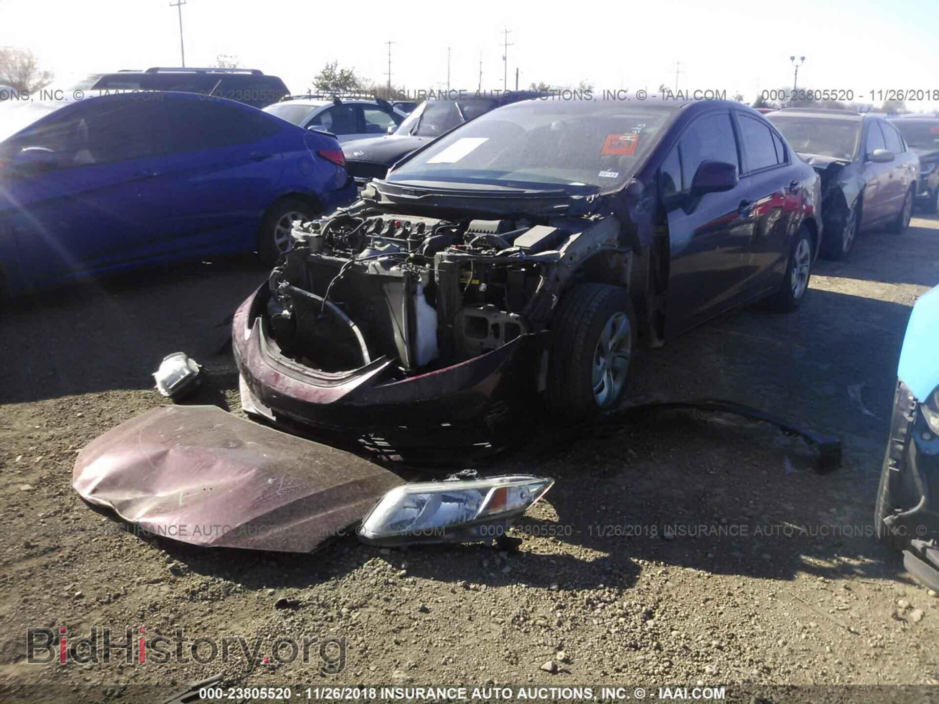 2013 HONDA CIVIC - VIN: 2HGFB2F54DH588412 - Фото 2