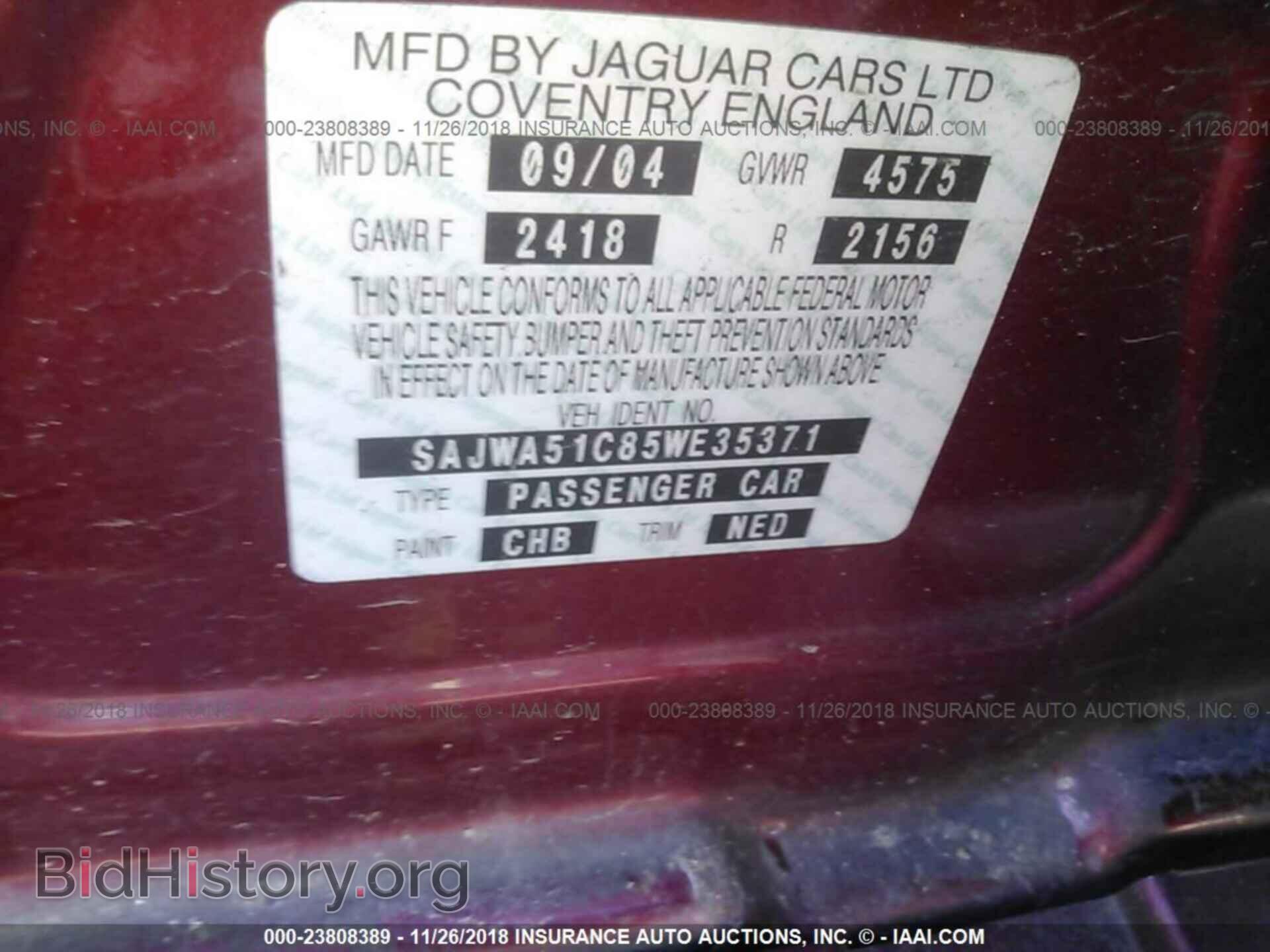 2005 JAGUAR X-TYPE - VIN: SAJWA51C85WE35371 - Фото 9