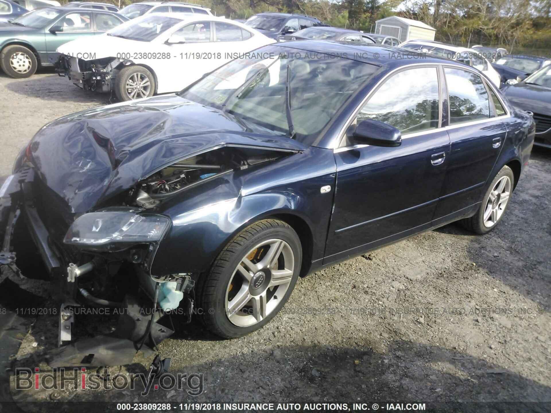 2007 AUDI A4 - VIN: WAUDF78E77A016383 - Фото 2