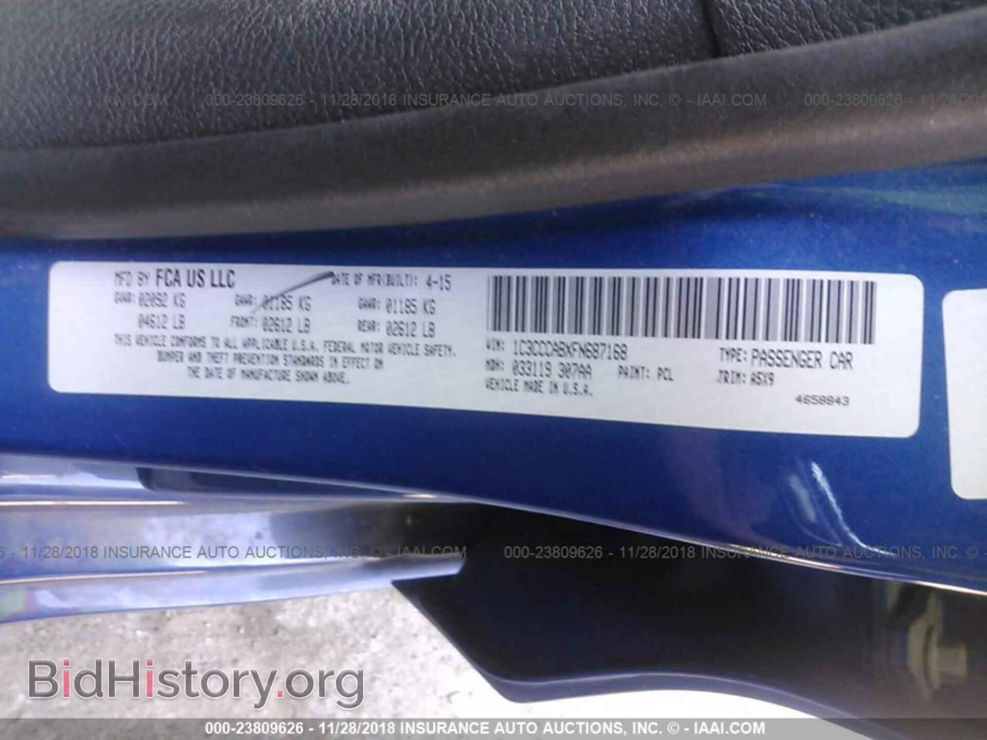 2015 CHRYSLER 200 - VIN: 1C3CCCABXFN687168 - Photo 9