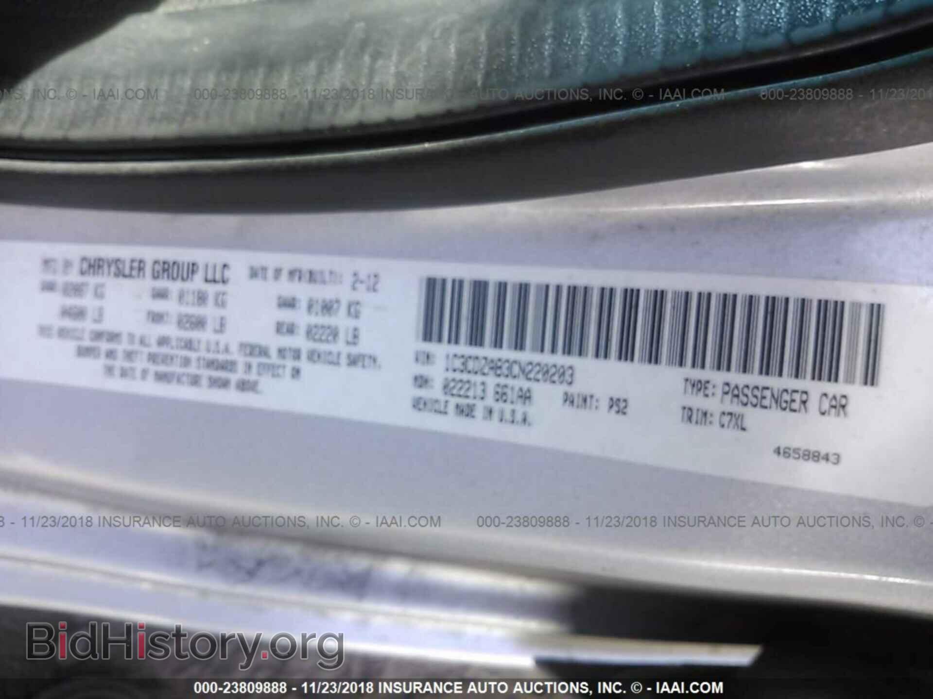2012 DODGE AVENGER - VIN: 1C3CDZAB3CN220203 - Photo 9