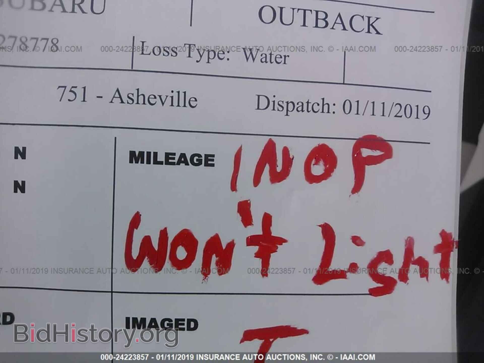 2015 SUBARU OUTBACK - VIN: 4S4BSBDC8F3278778 - Photo 7