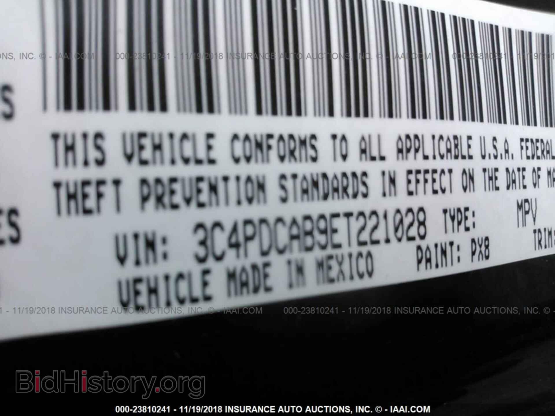 2014 DODGE JOURNEY - VIN: 3C4PDCAB9ET221028 - Фото 9