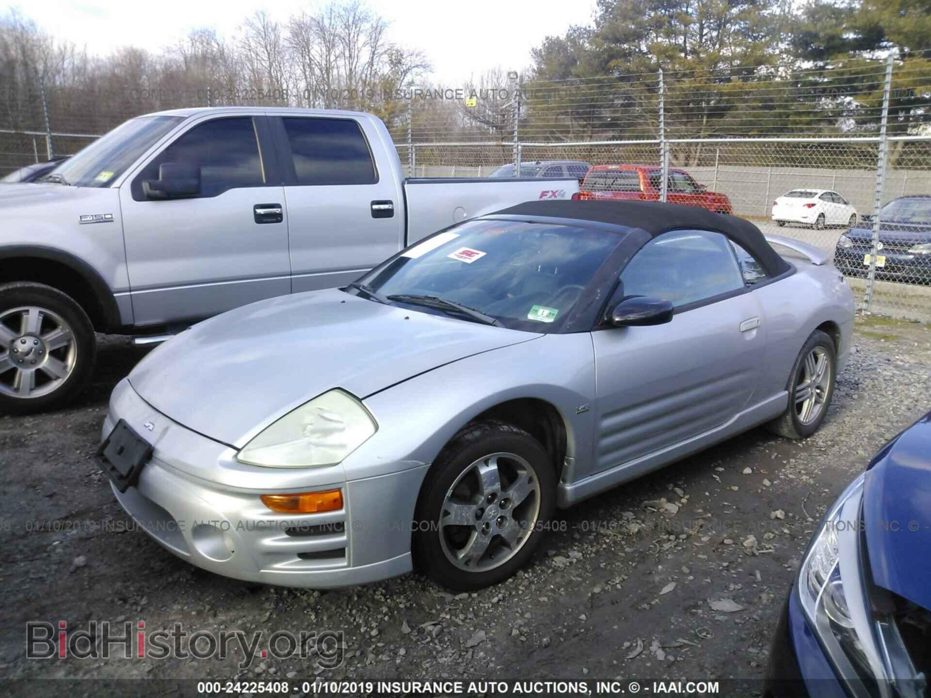 2003 MITSUBISHI ECLIPSE - VIN: 4A3AE55H63E141726 - Фото 2