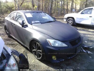 2006 Lexus IS, черный — VIN JTHBE262062002874, IAAI