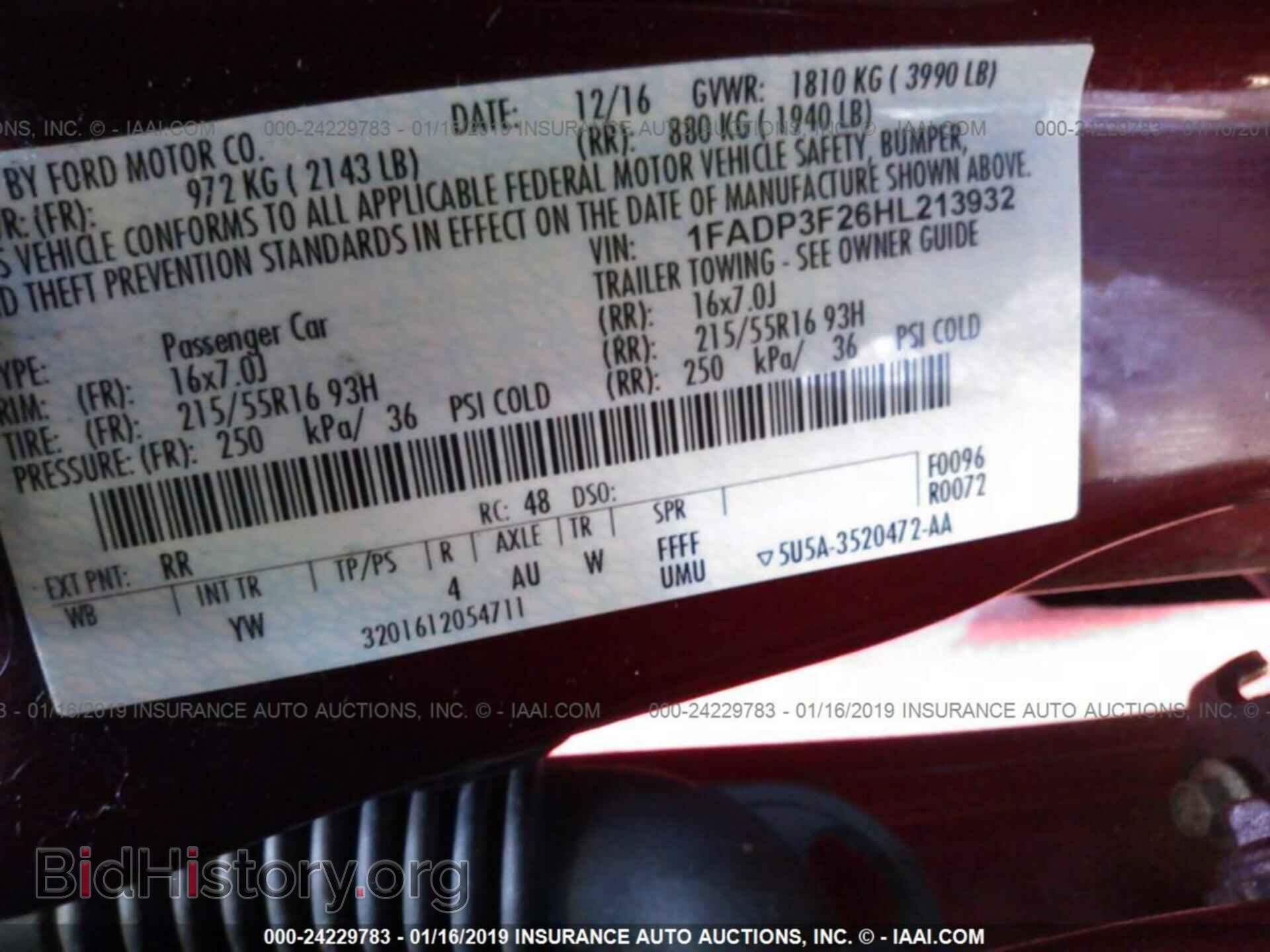 2017 FORD FOCUS - VIN: 1FADP3F26HL213932 - Photo 9