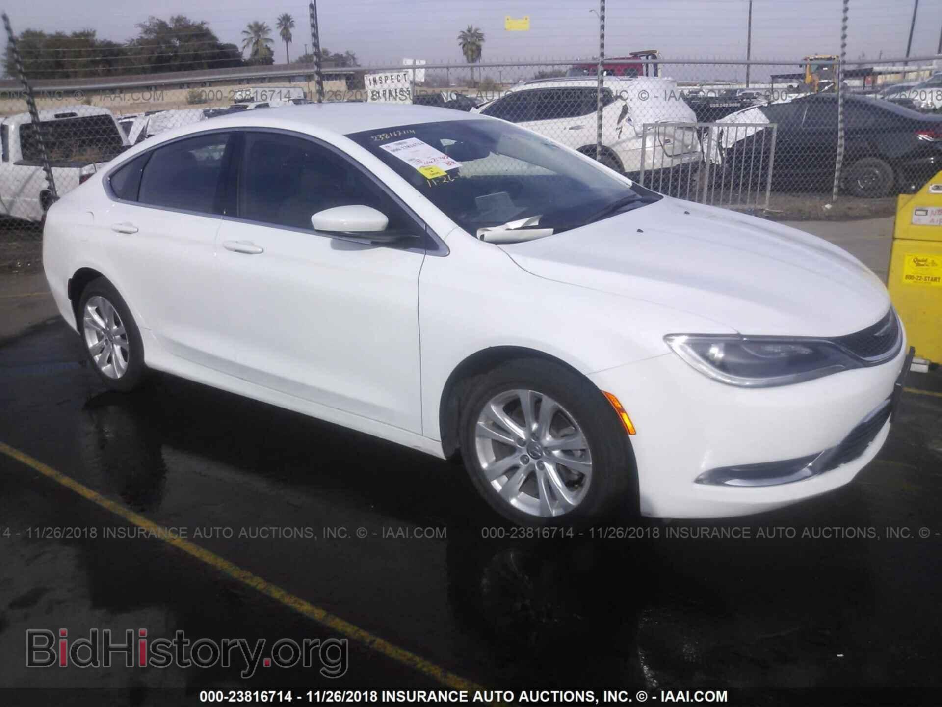 Фотография 1C3CCCAB7GN126394 - CHRYSLER 200 2016