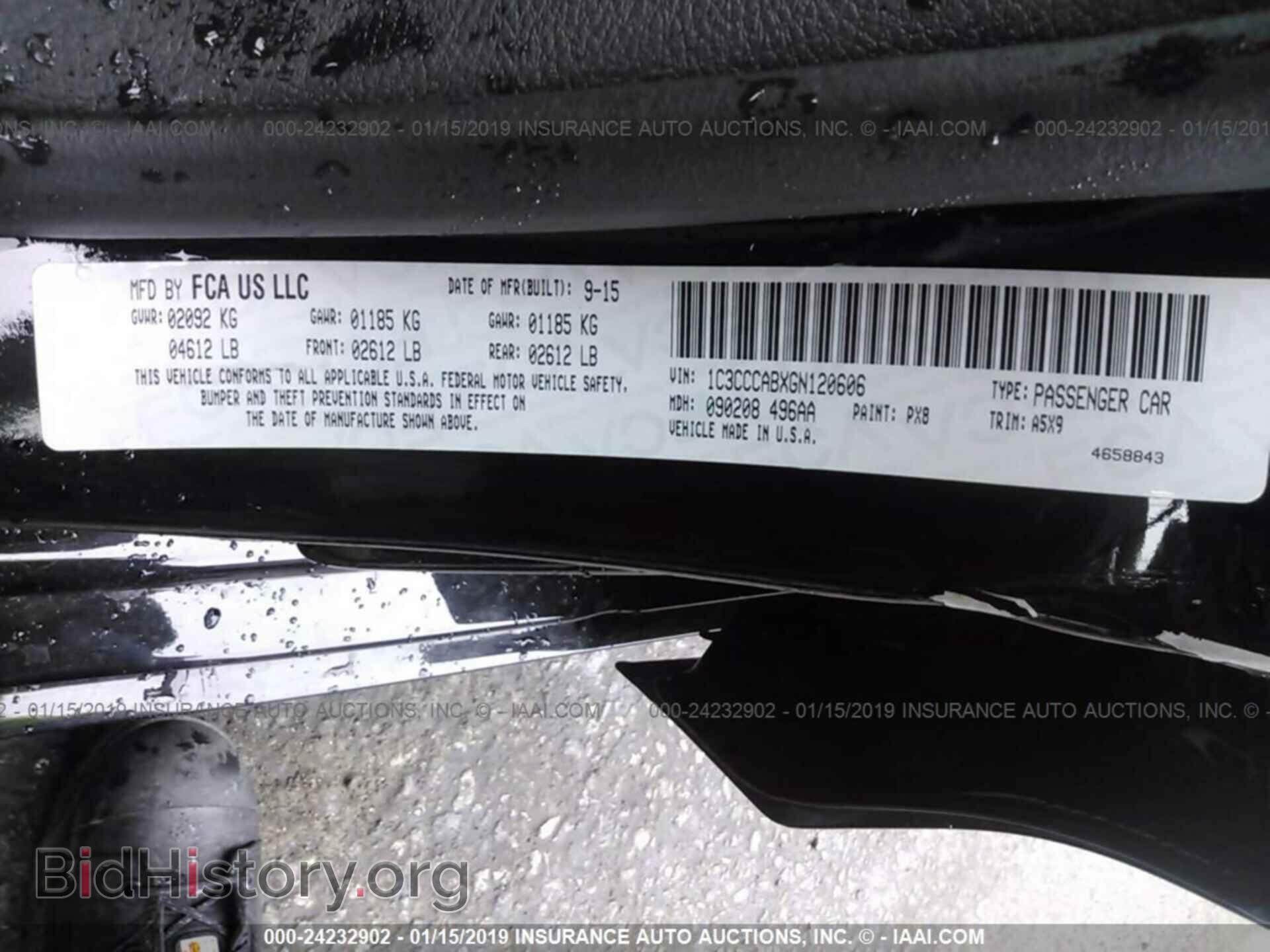 2016 CHRYSLER 200 - VIN: 1C3CCCABXGN120606 - Photo 9
