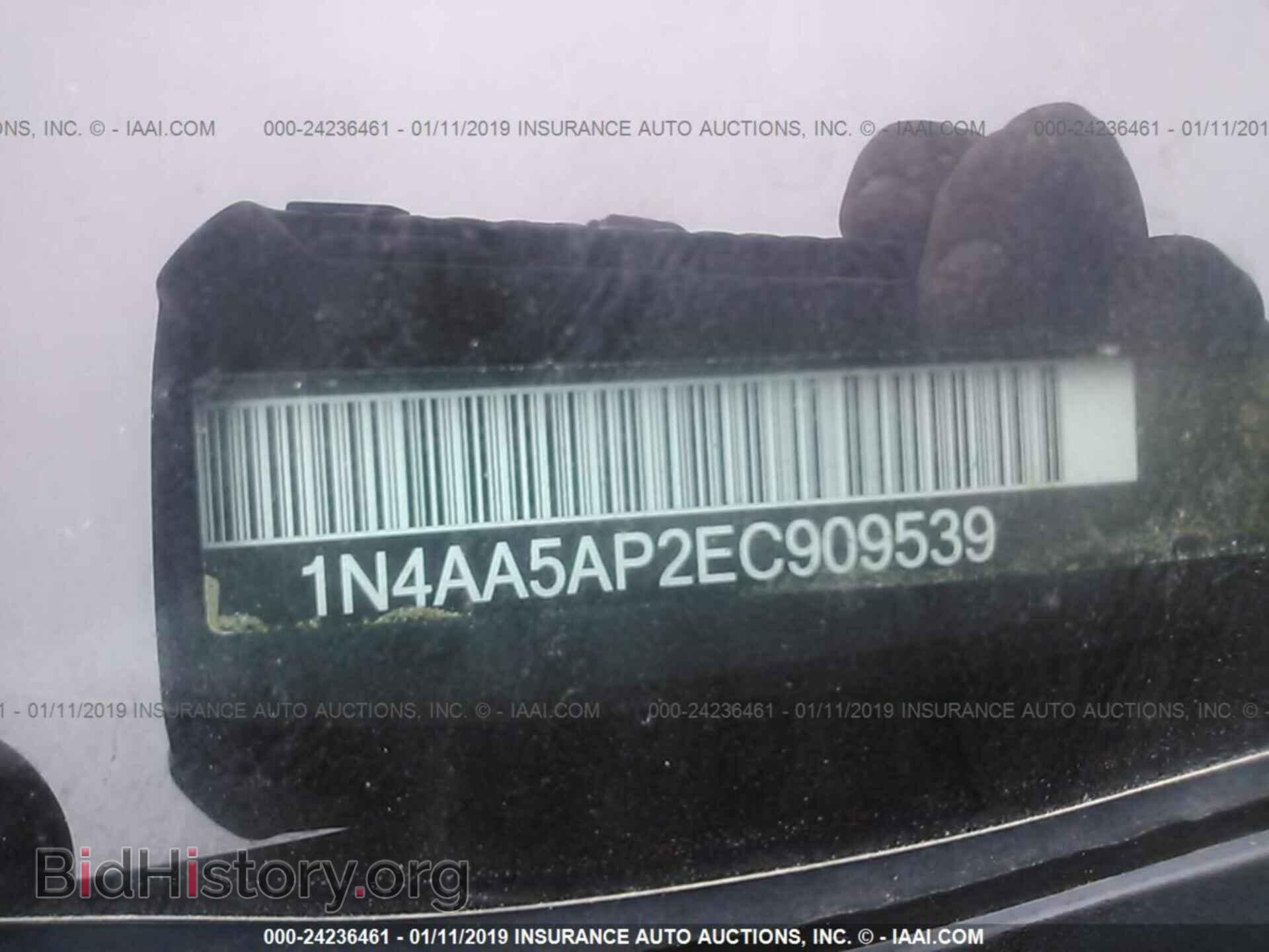 2014 NISSAN MAXIMA - VIN: 1N4AA5AP2EC909539 - Фото 9