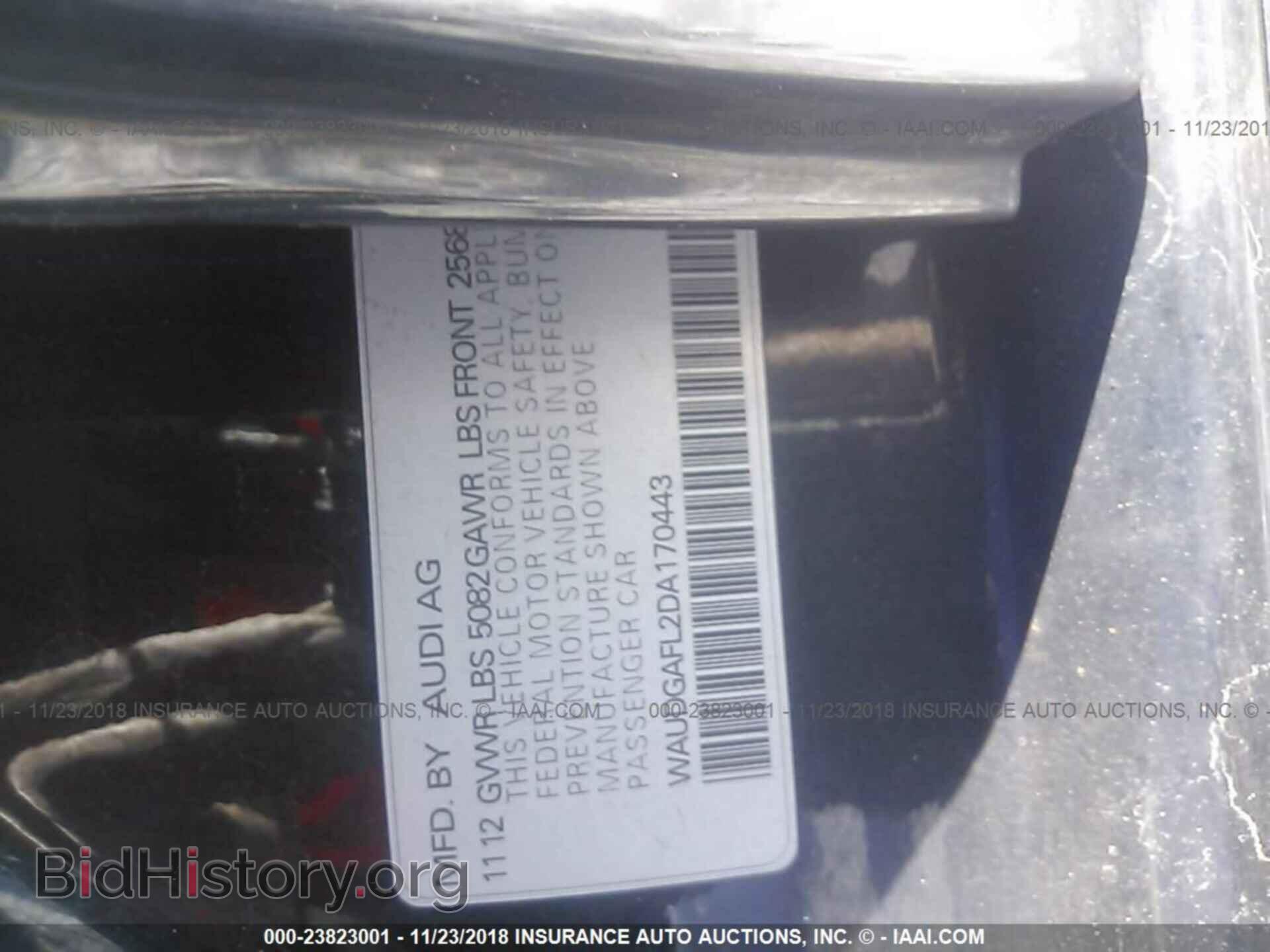 2013 AUDI S4 - VIN: WAUDGAFL2DA170443 - Фото 9
