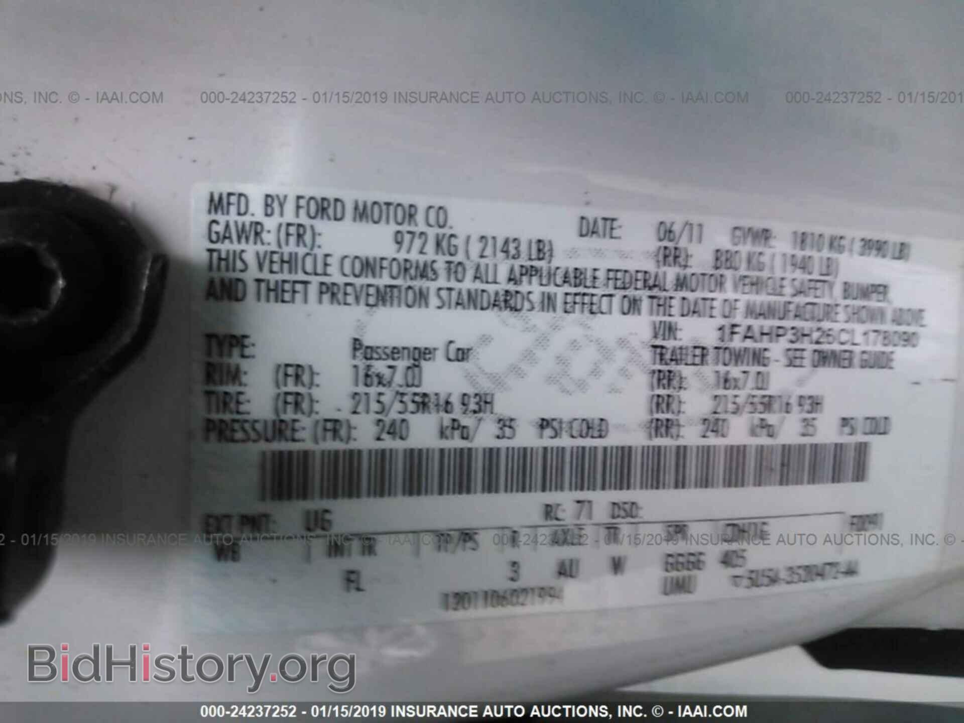 2012 FORD FOCUS - VIN: 1FAHP3H26CL178090 - Photo 9