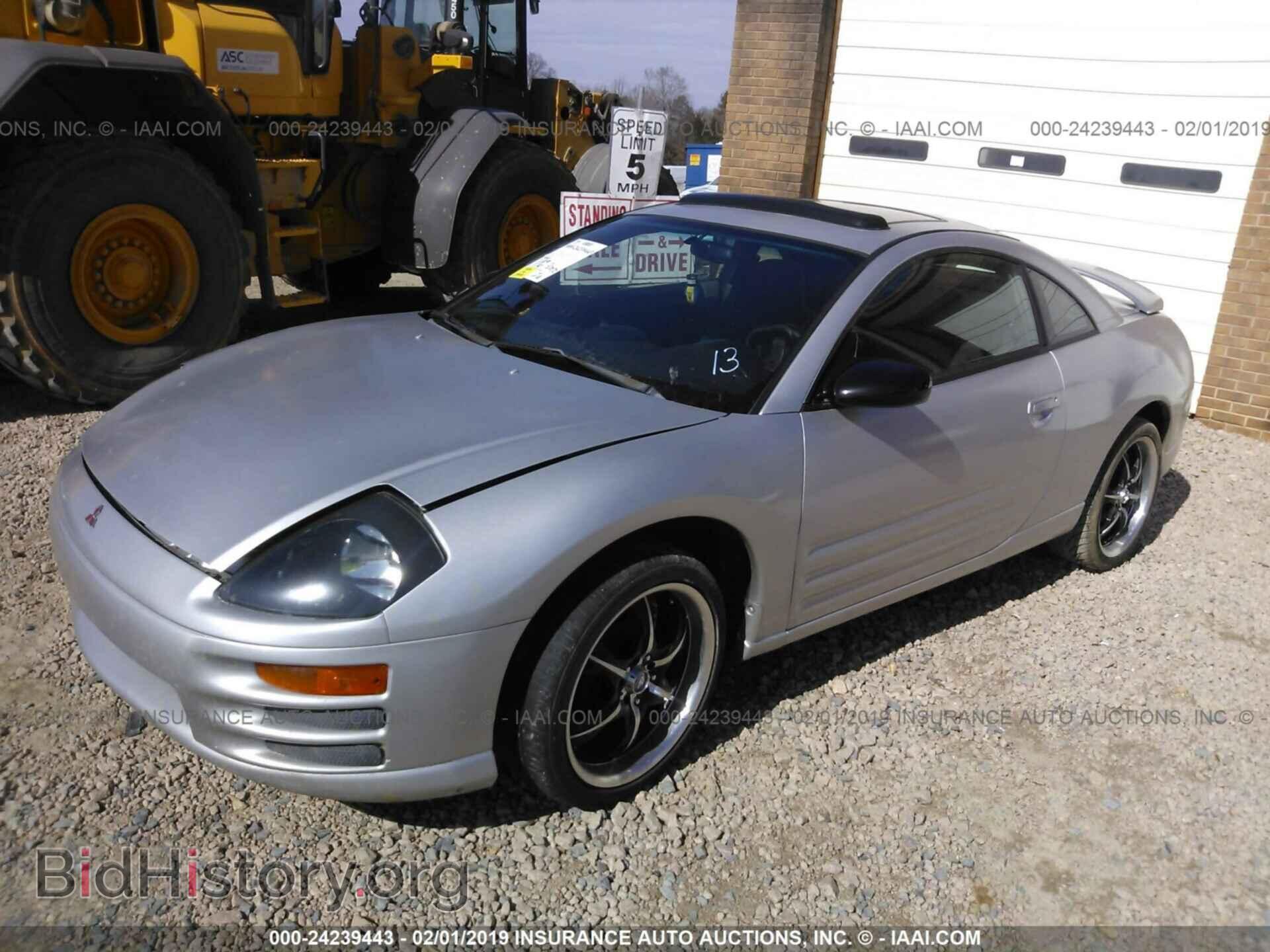 2001 MITSUBISHI ECLIPSE - VIN: 4A3AC44G01E076927 - Фото 2