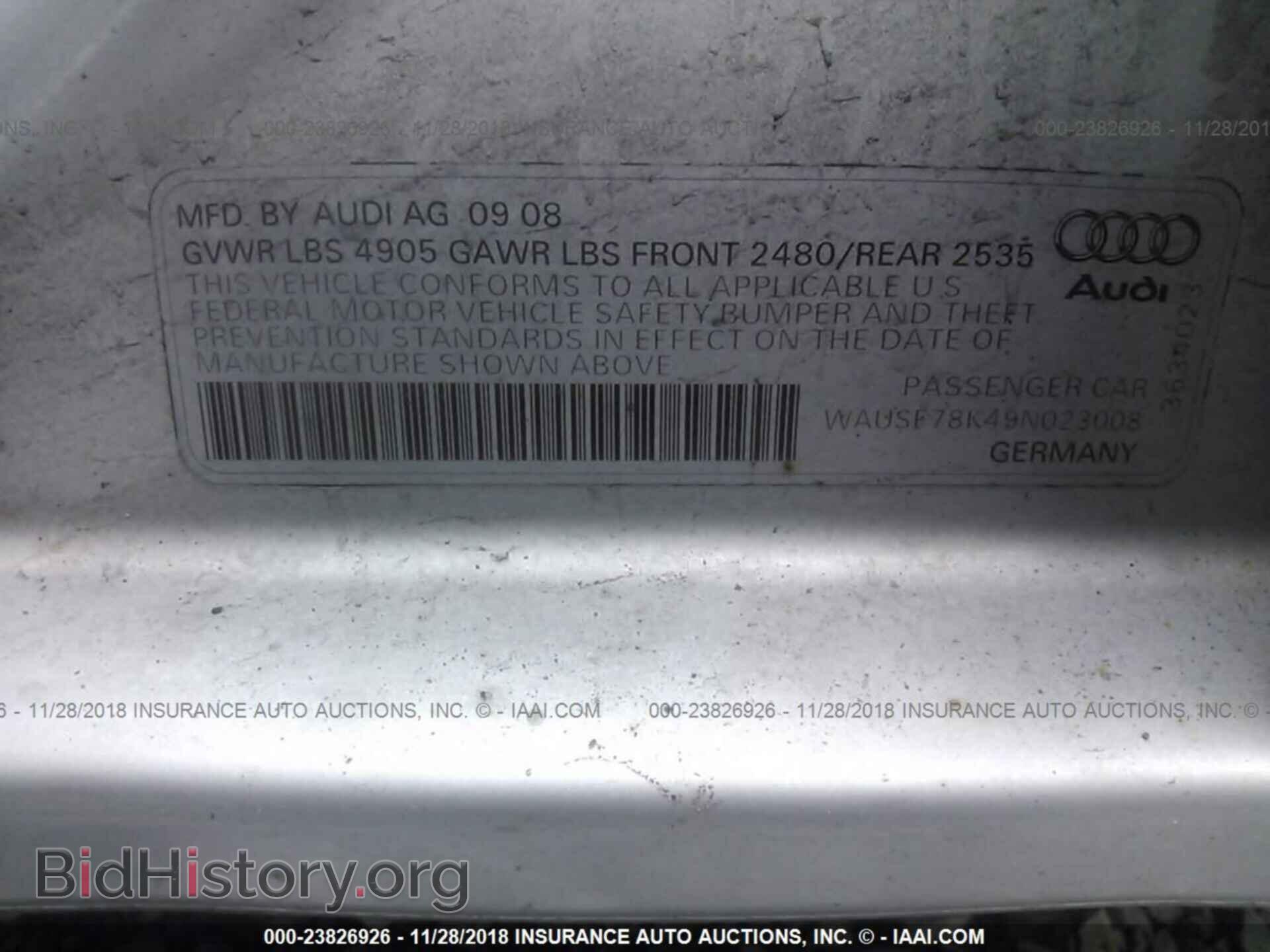 2012 AUDI S5 - VIN: WAUCVAFR9CA000732 - Photo 9