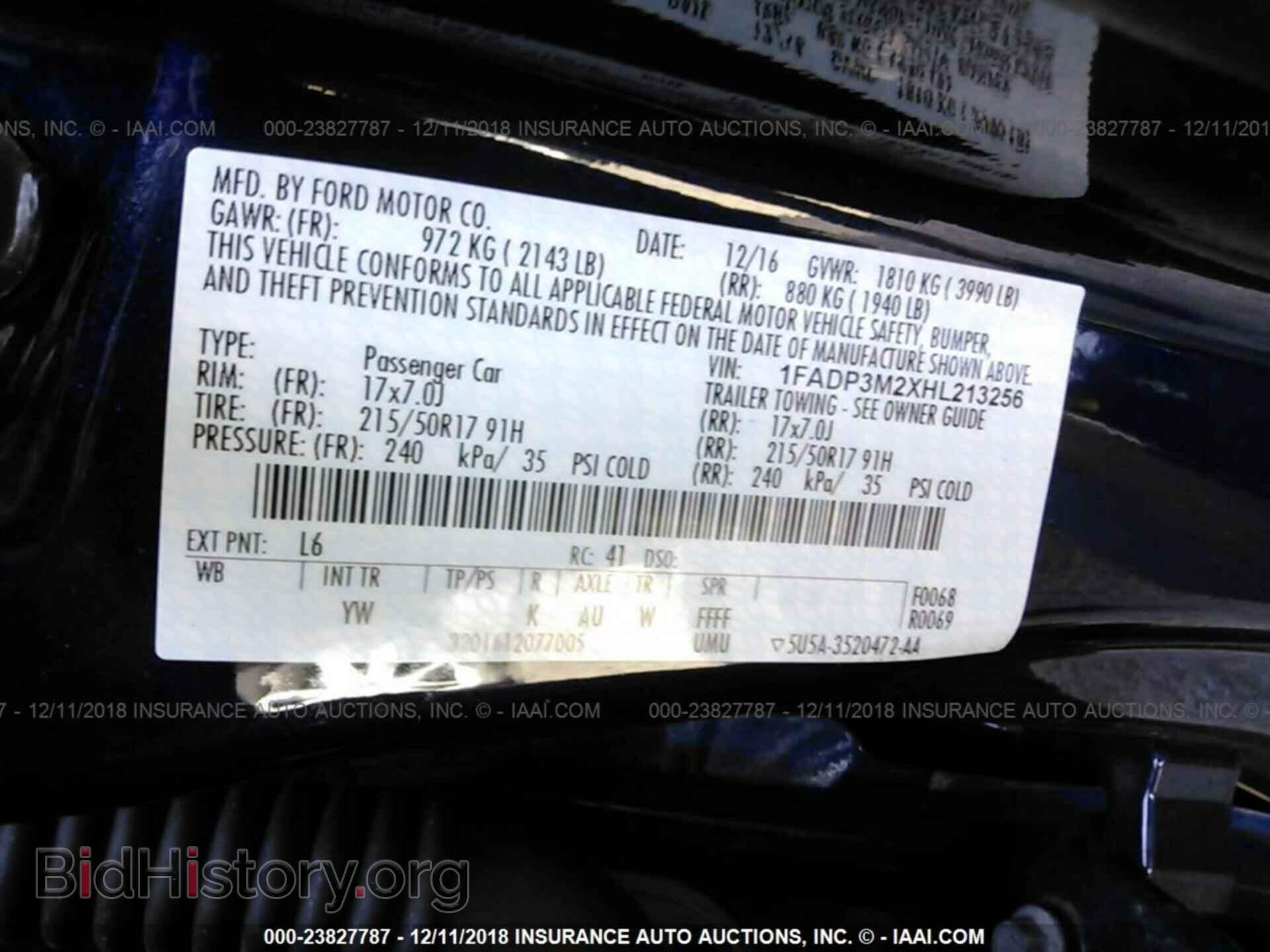2017 FORD FOCUS - VIN: 1FADP3M2XHL213256 - Photo 9