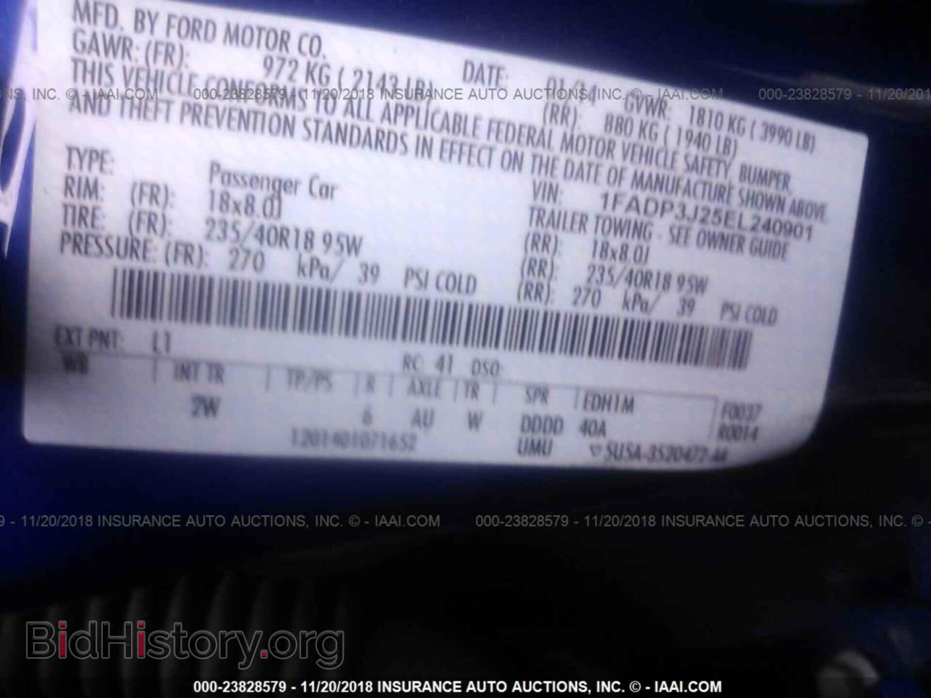 2014 FORD FOCUS - VIN: 1FADP3J25EL240901 - Photo 9
