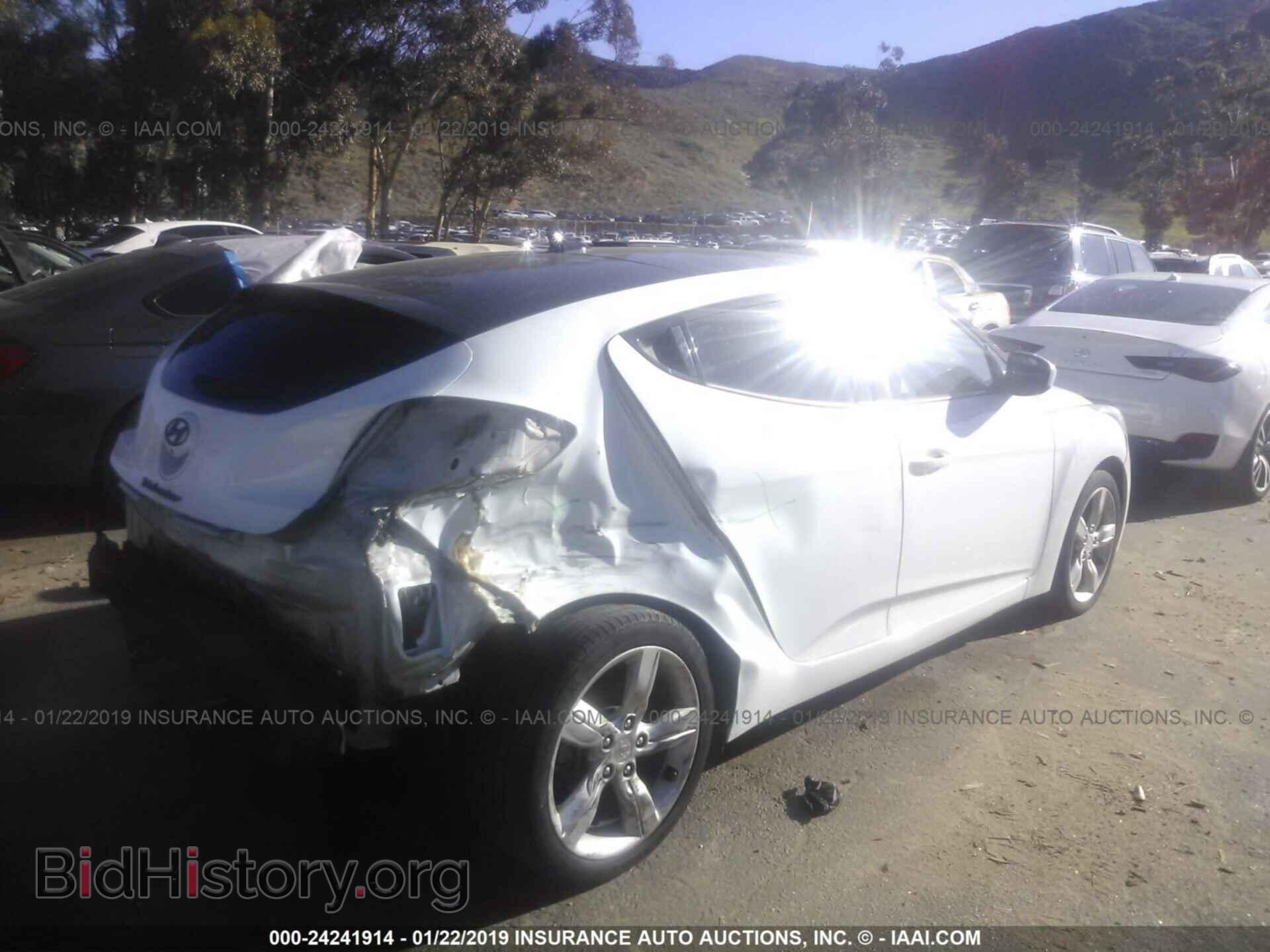2014 HYUNDAI VELOSTER - VIN: KMHTC6AD2EU186192 - Фото 4