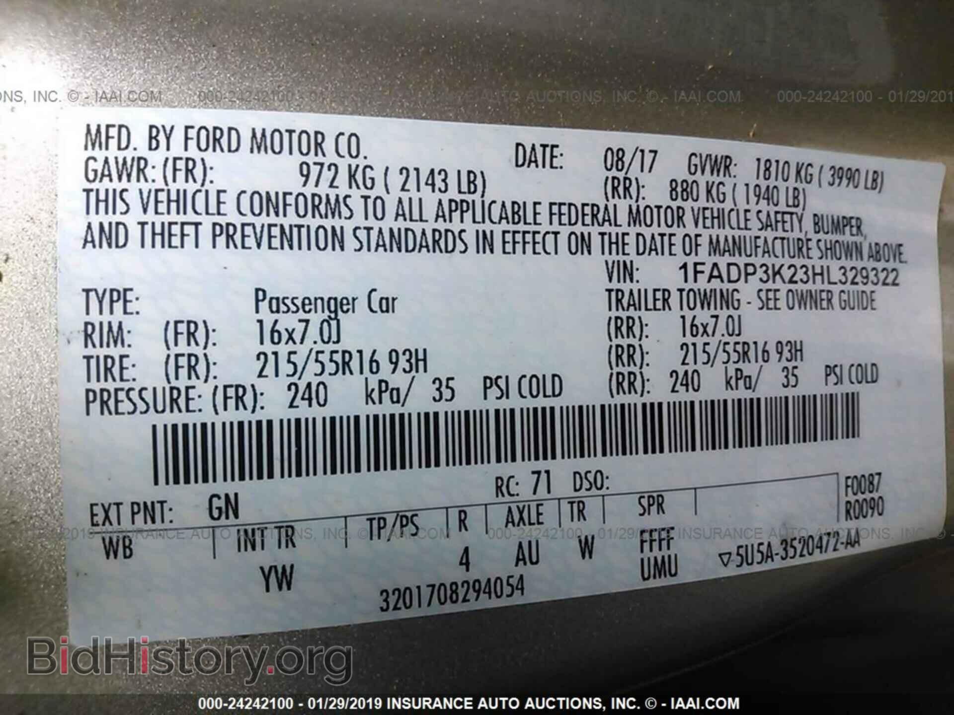 2017 FORD FOCUS - VIN: 1FADP3K23HL329322 - Photo 9