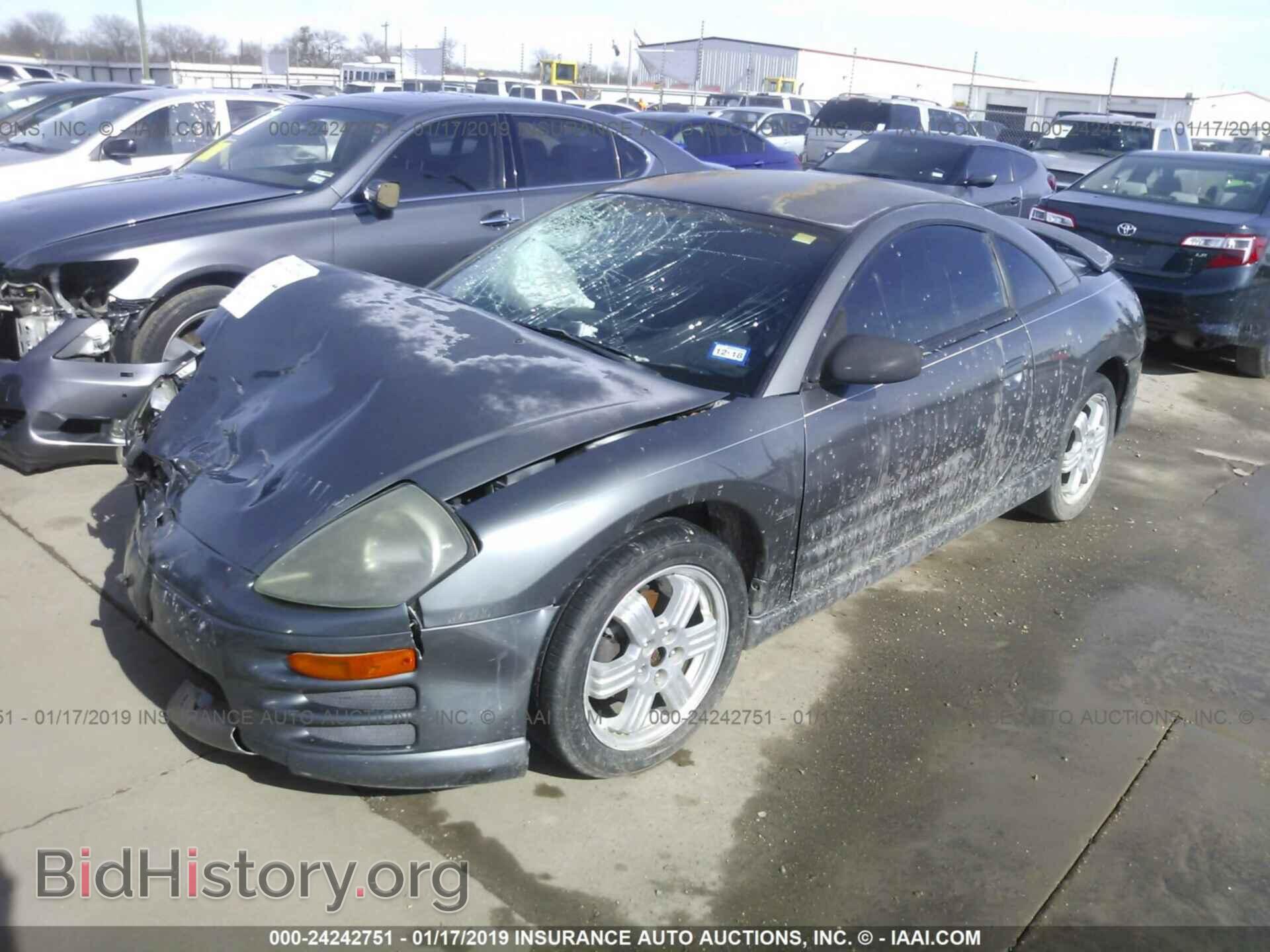 2002 MITSUBISHI ECLIPSE - VIN: 4A3AC84H42E097328 - Фото 2