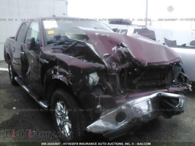 2010 Ford F150, темно-бордовый — VIN 1FTFW1CV5AFB34958, IAAI