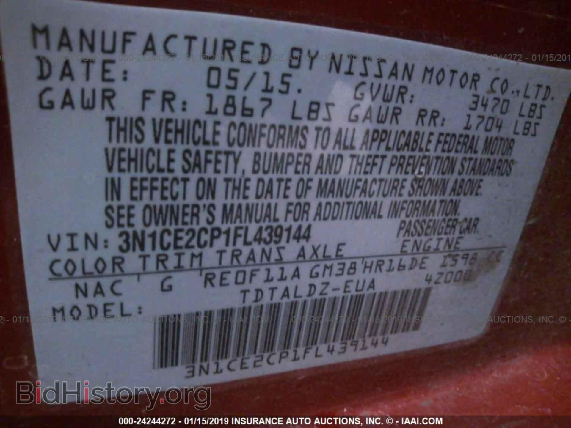 2015 NISSAN VERSA NOTE - VIN: 3N1CE2CP1FL439144 - Photo 9