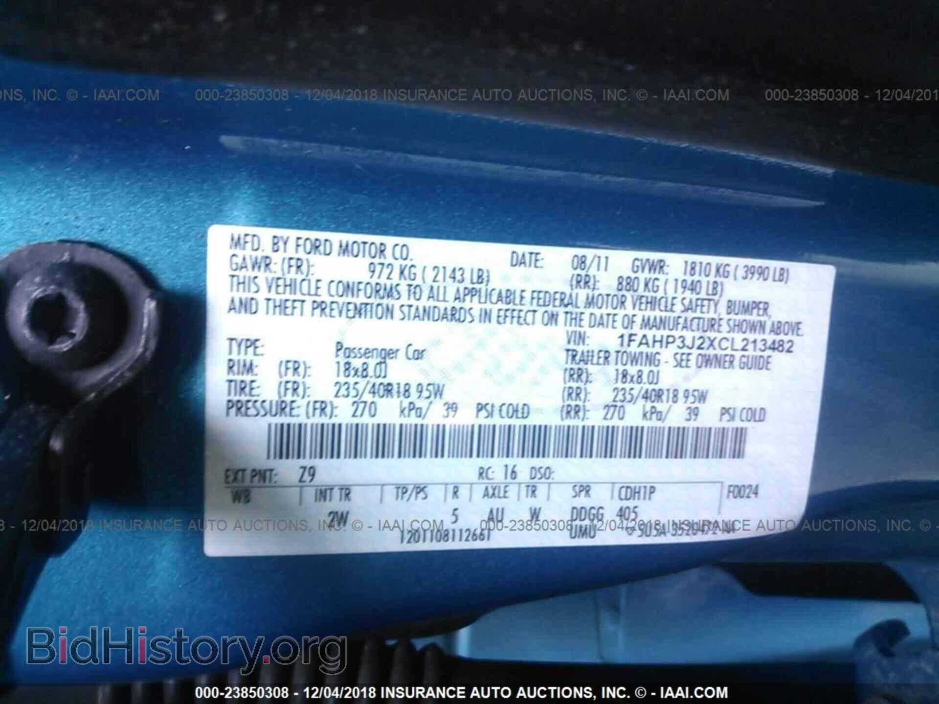 2012 FORD FOCUS - VIN: 1FAHP3J2XCL213482 - Photo 9