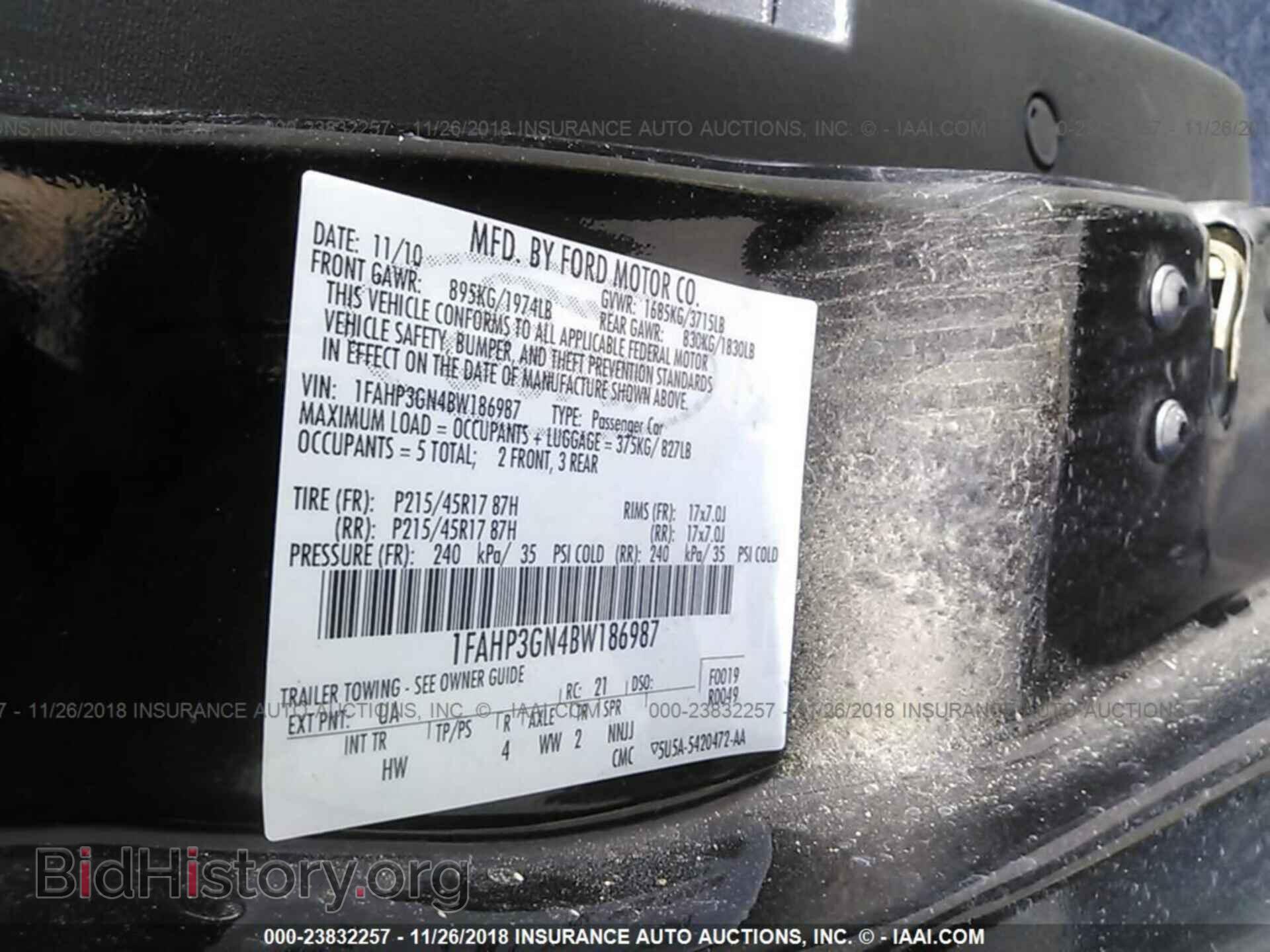 2011 FORD FOCUS - VIN: 1FAHP3GN4BW186987 - Фото 9